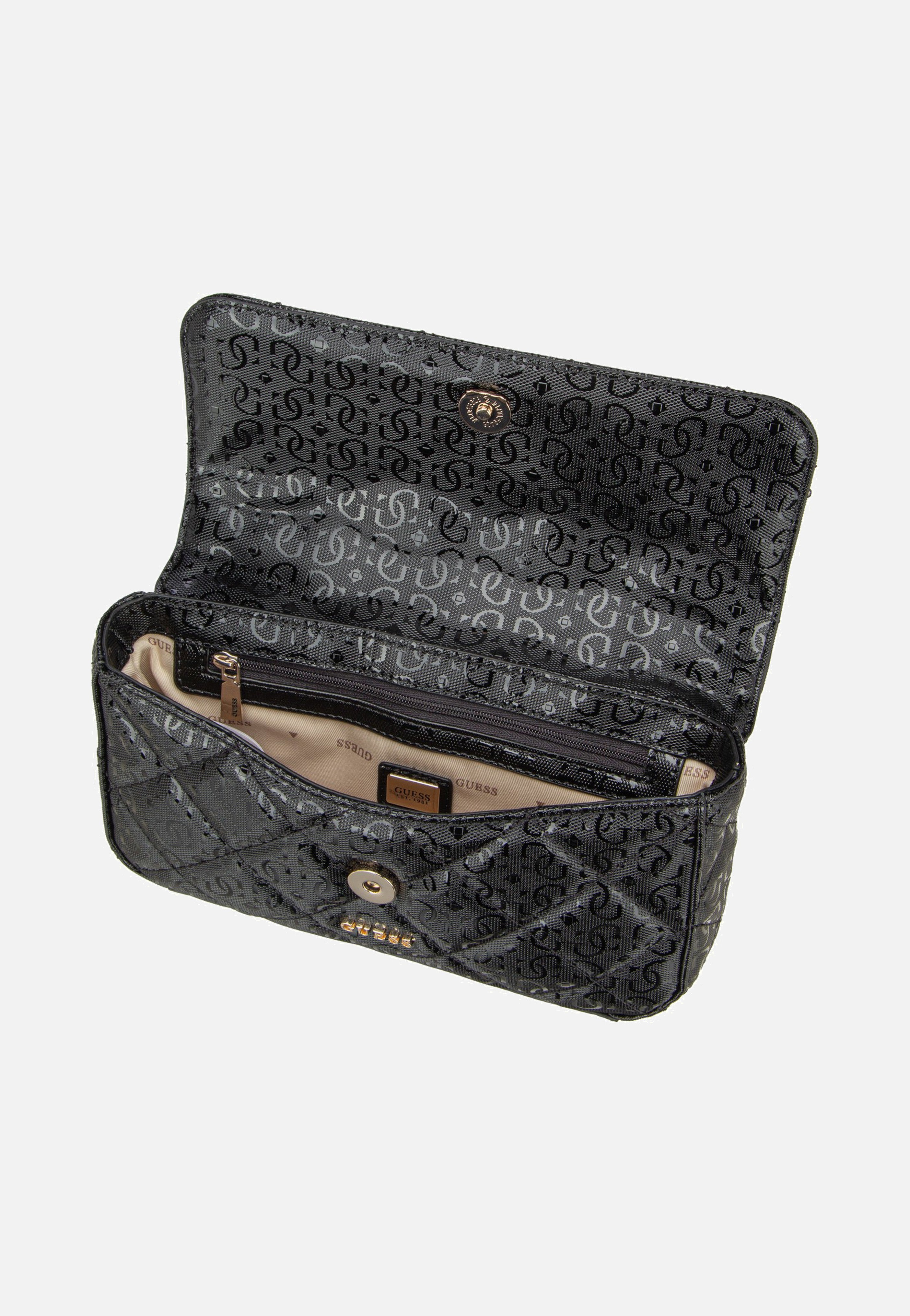 Guess Libby Flap 12200 Black Evening Bag