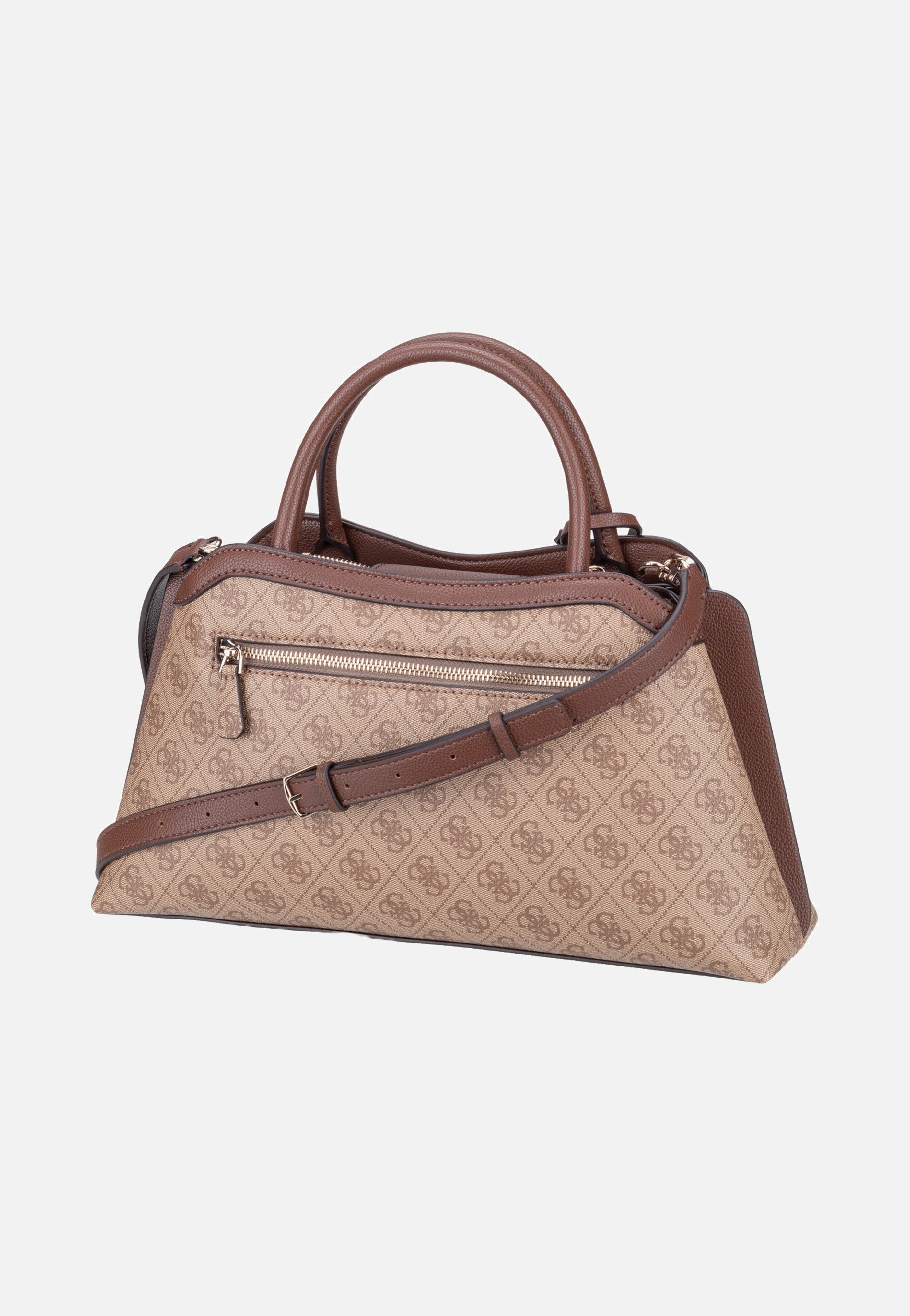 Guess Lindsey Girlfriend 49060 Latte Logo Satchel