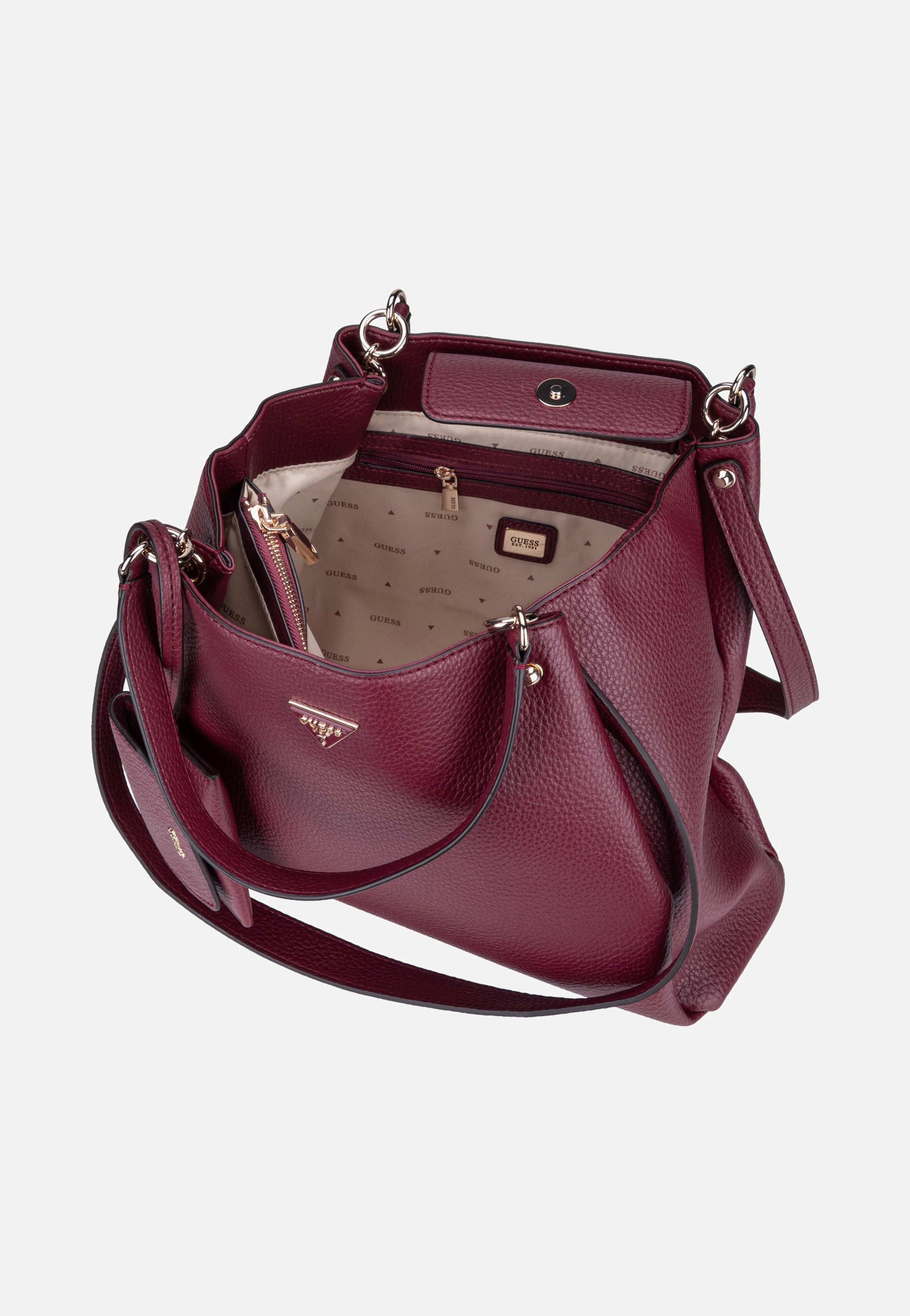 Guess Lorella Girlfriend 6230 Merlot Tote Bag