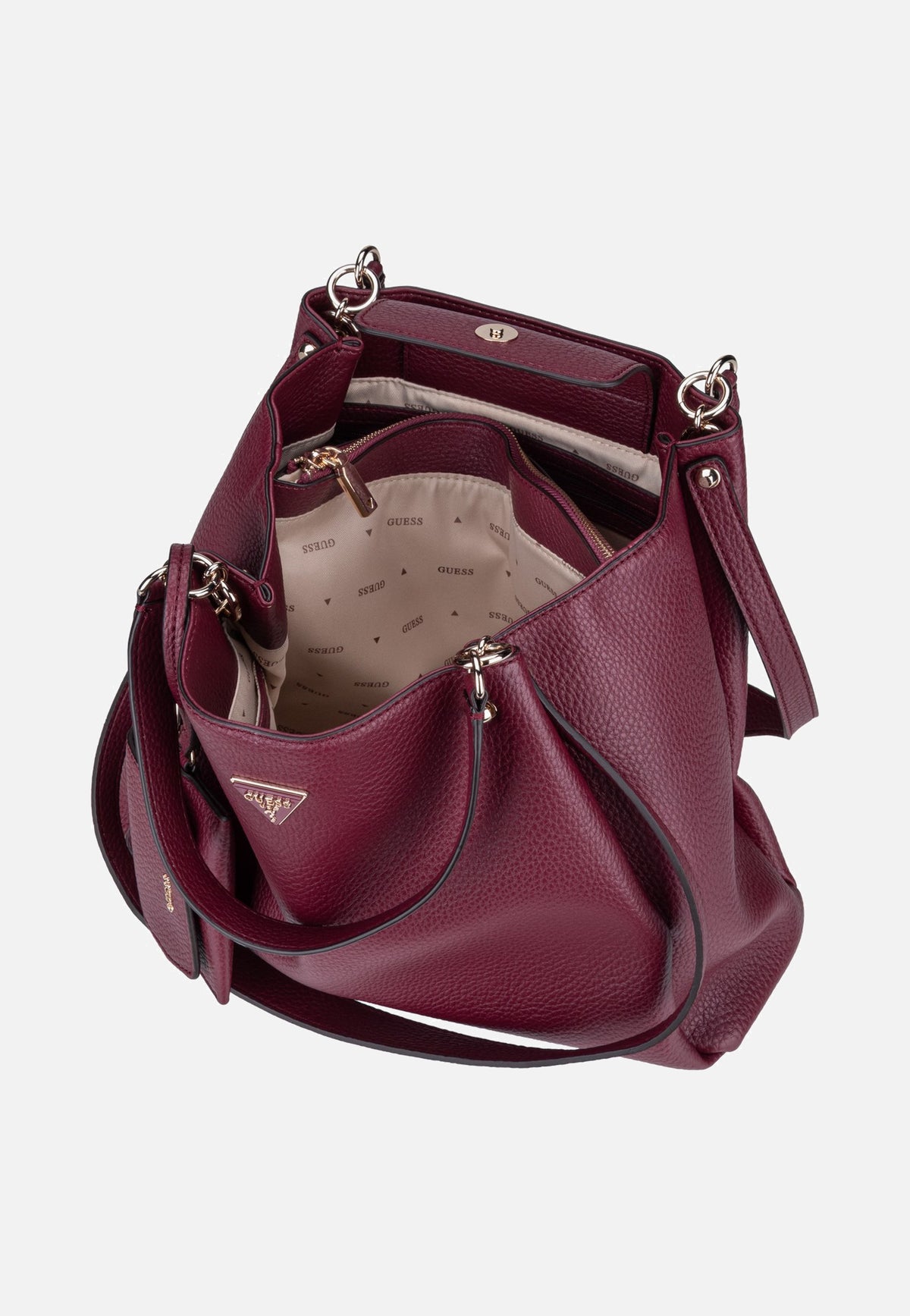 Guess Lorella Girlfriend 6230 Merlot Tote Bag