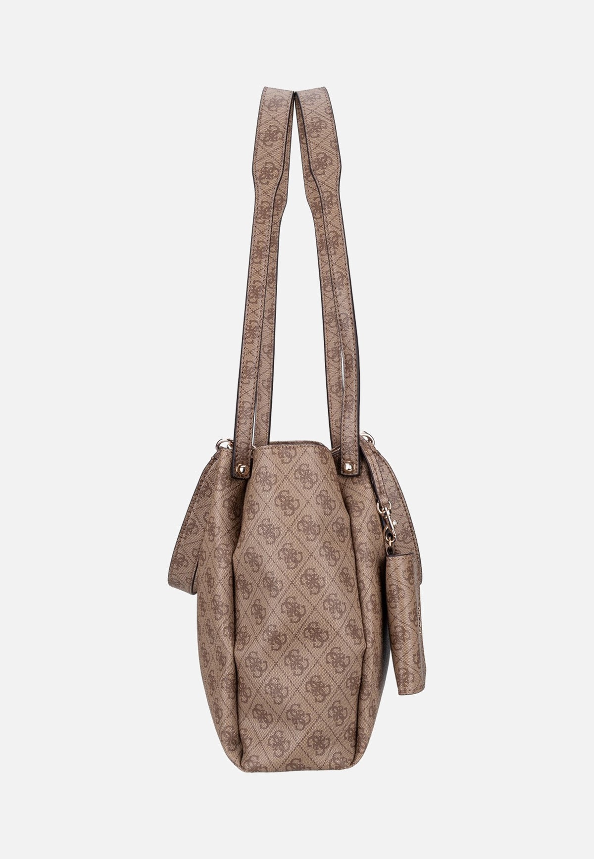 Guess Lorella Logo Girlfriend 84230 Latte Logo Tote Bag