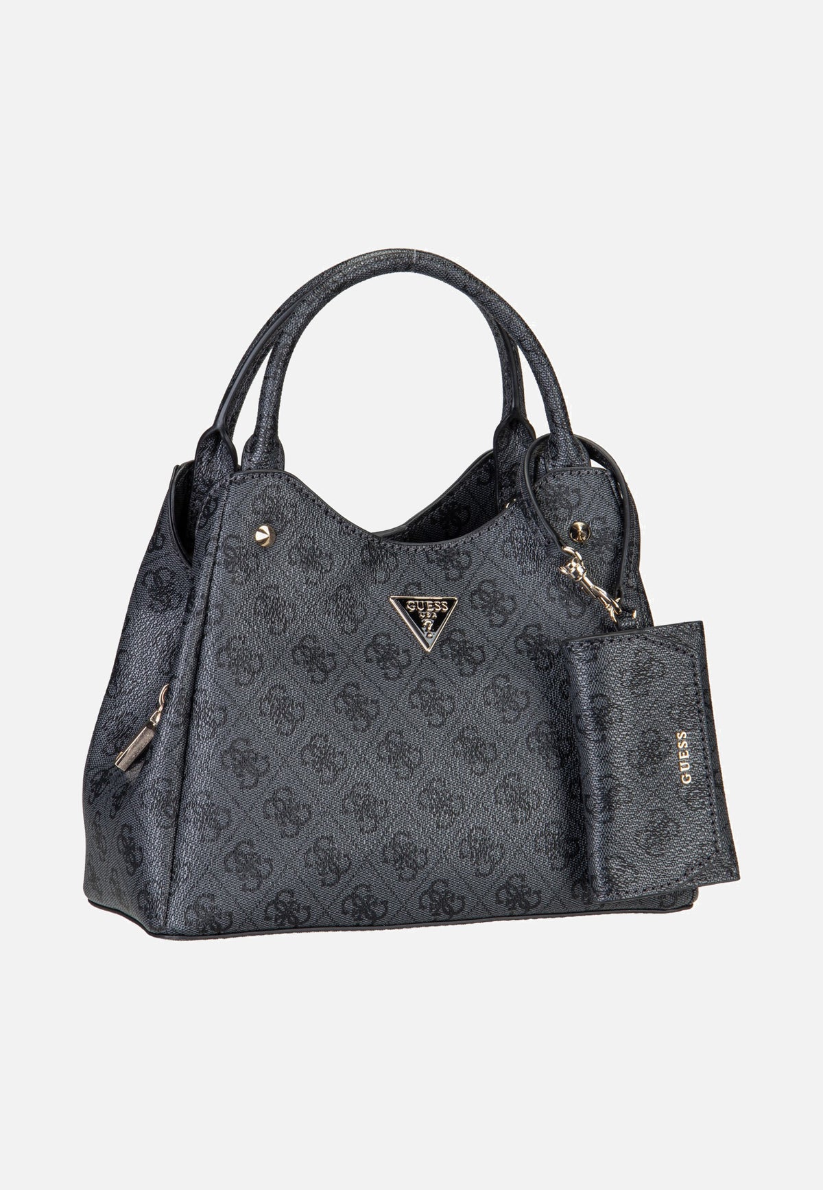 Guess Lorella Logo Small Girlfriend 84220 Coal Logo Henkeltasche