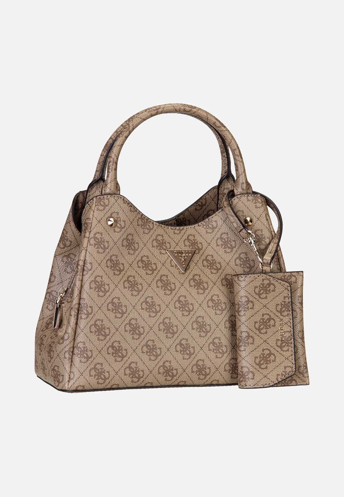 Guess Lorella Logo Small Girlfriend 84220 Latte Logo Henkeltasche