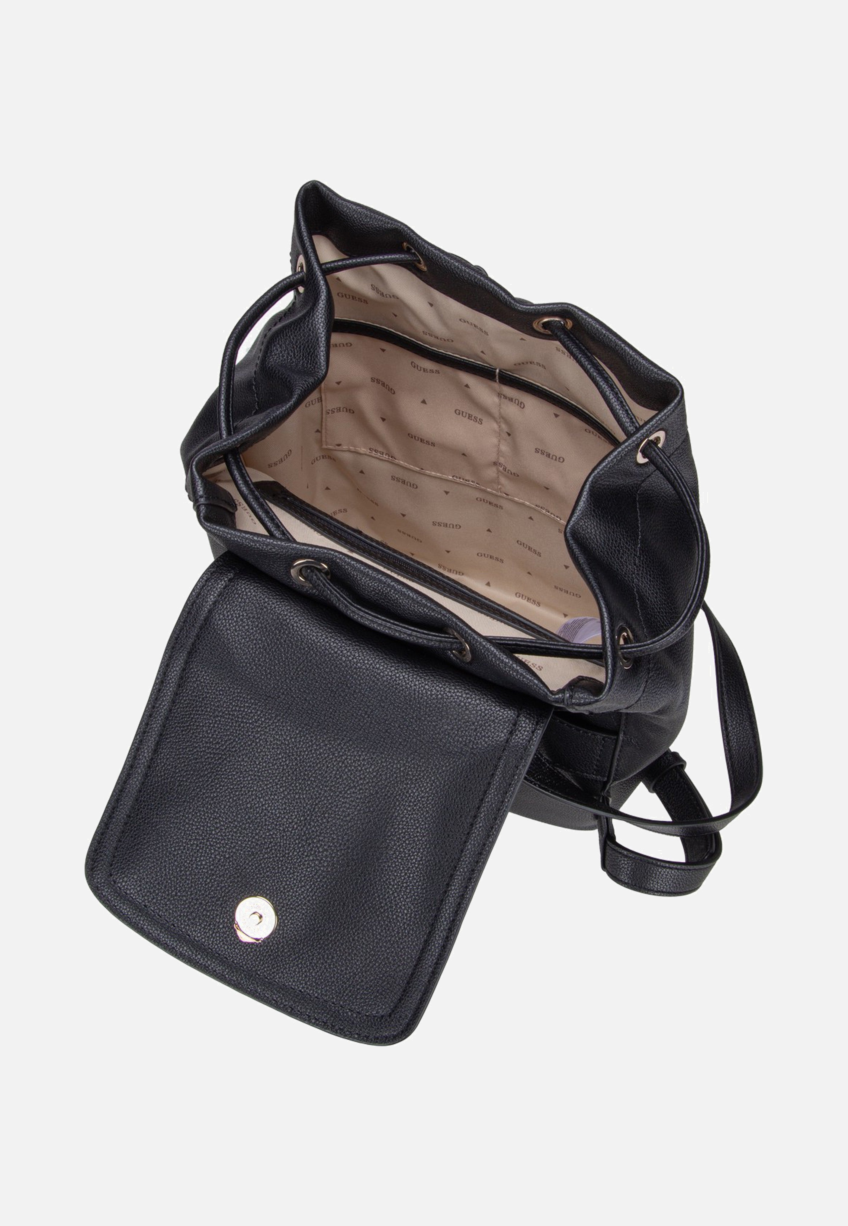 Guess Manhattan II Flap Black Rucksack