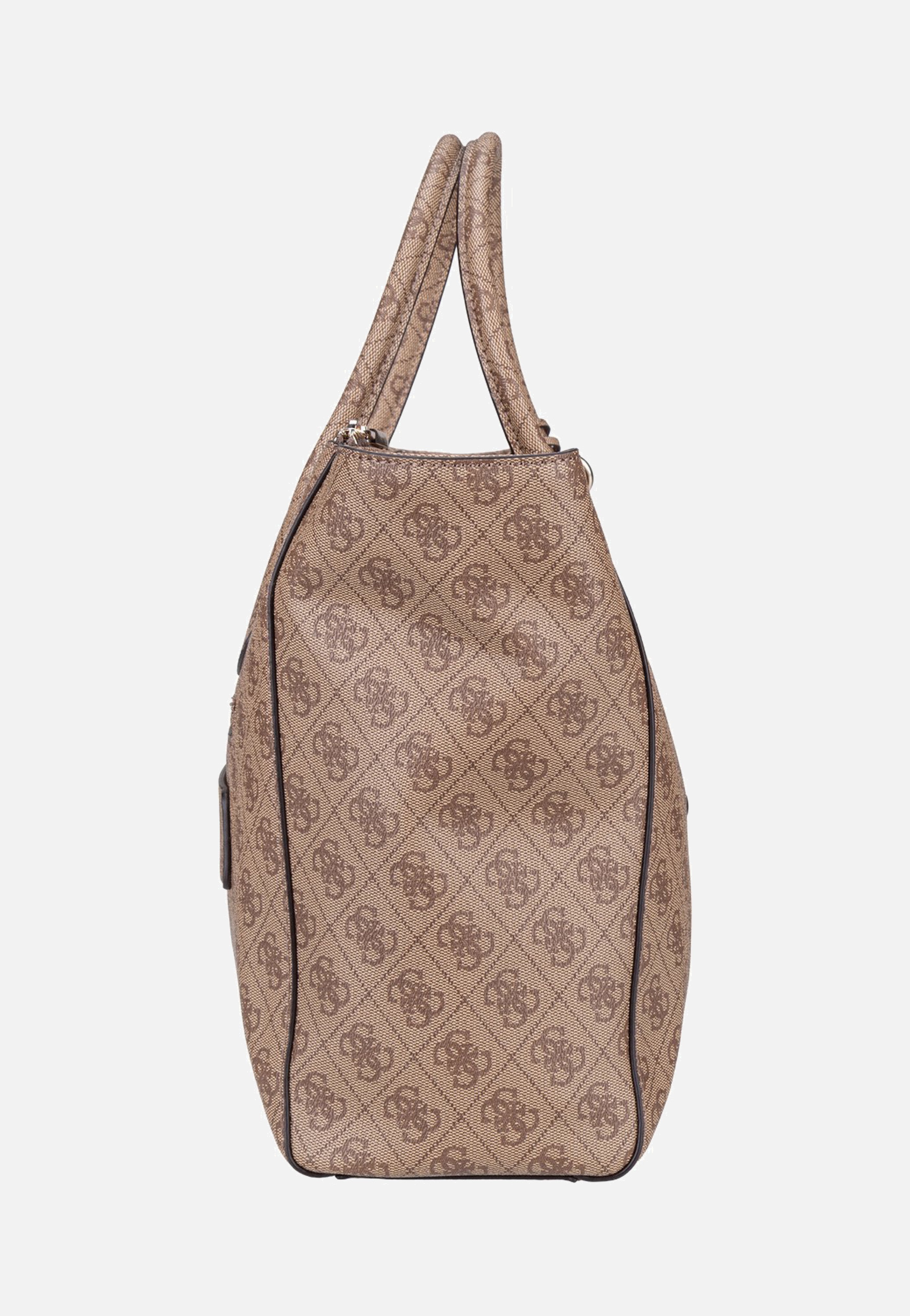 Guess Marissa Logo Tech 82240 Latte Logo Tote Bag