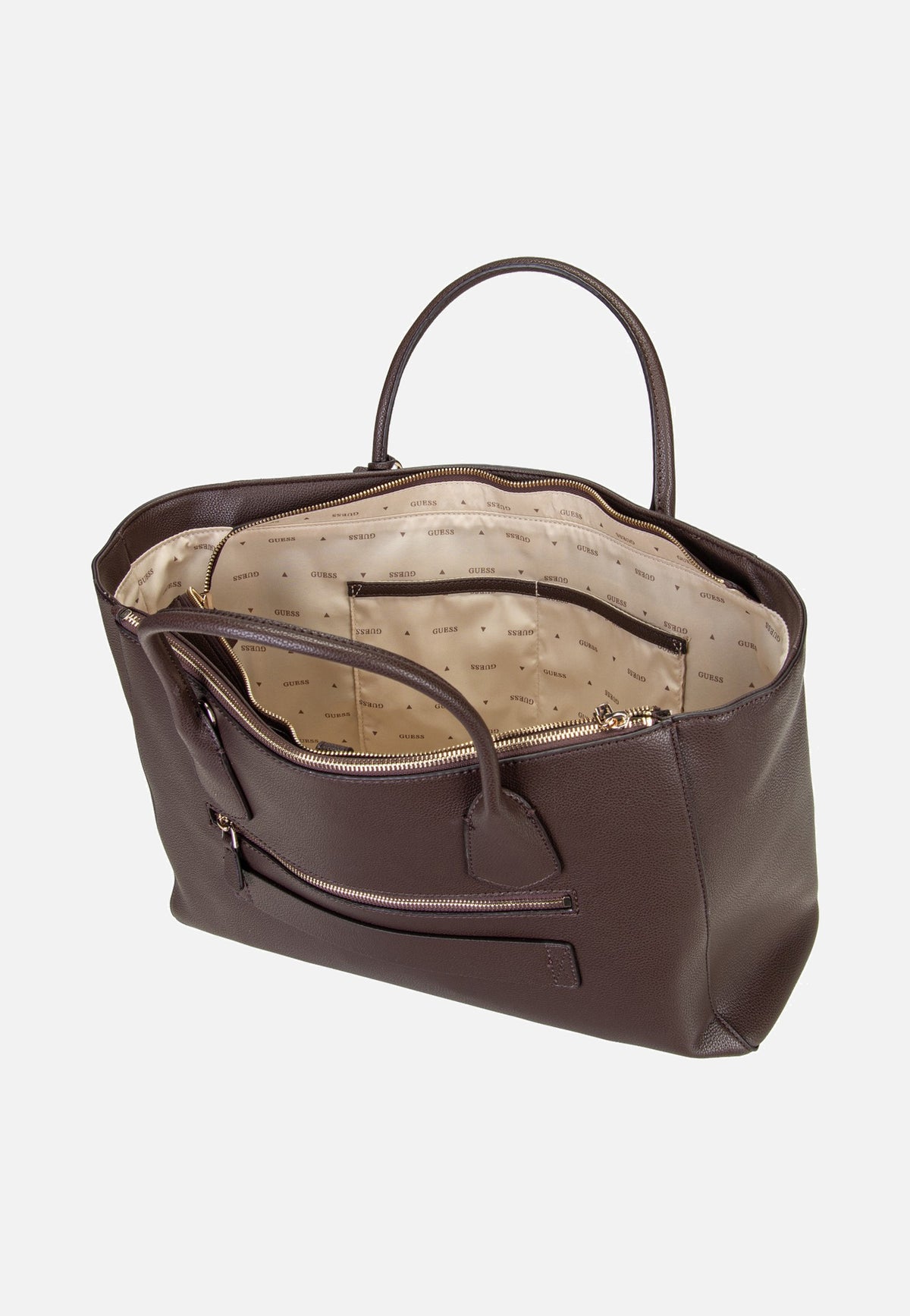 Guess Marissa Tech 33240 Brown Tote Bag