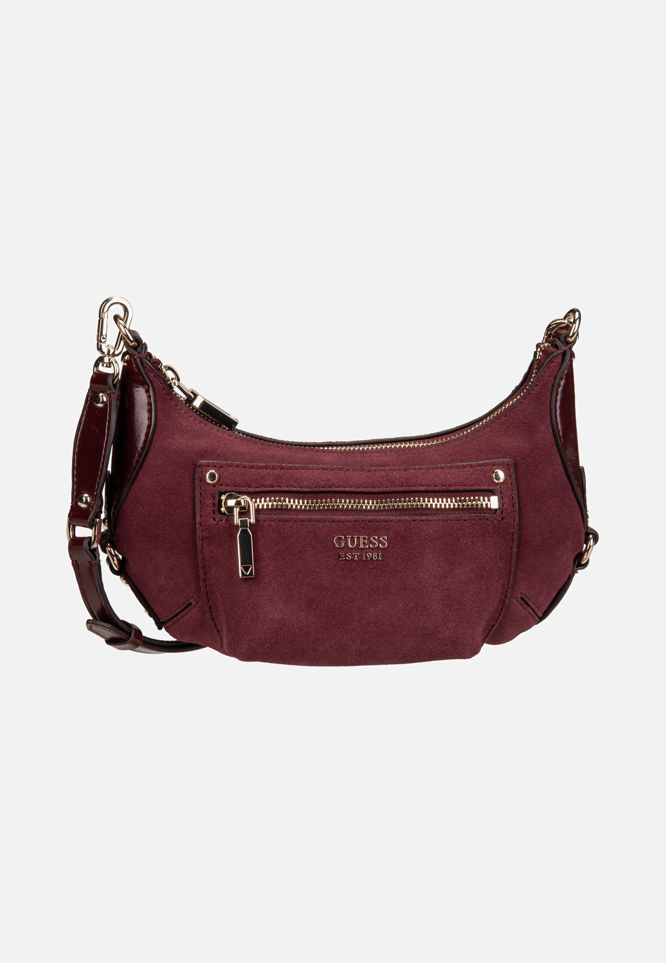 Guess Marsha Mini Crossbody Burgundy Umhängetasche