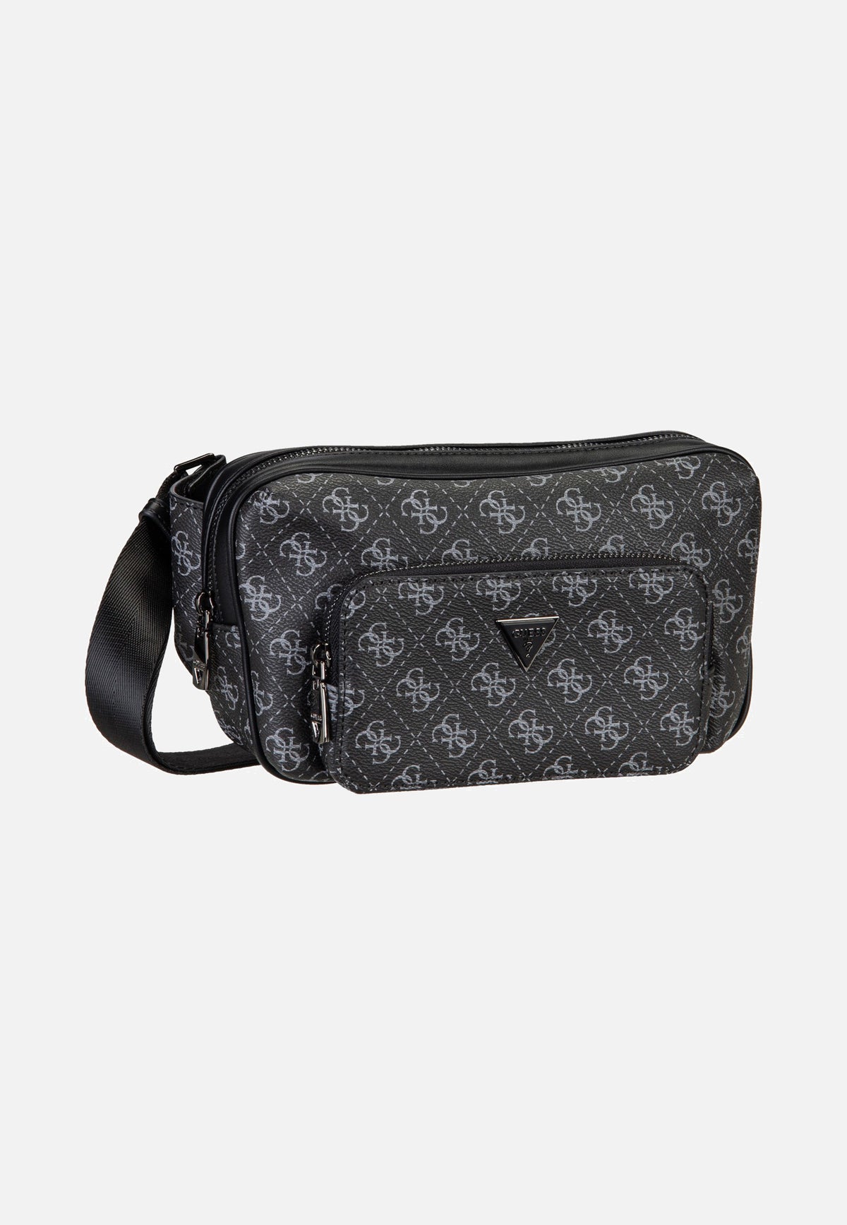 Guess Milano Bumbag M Dark Black Bauchtasche