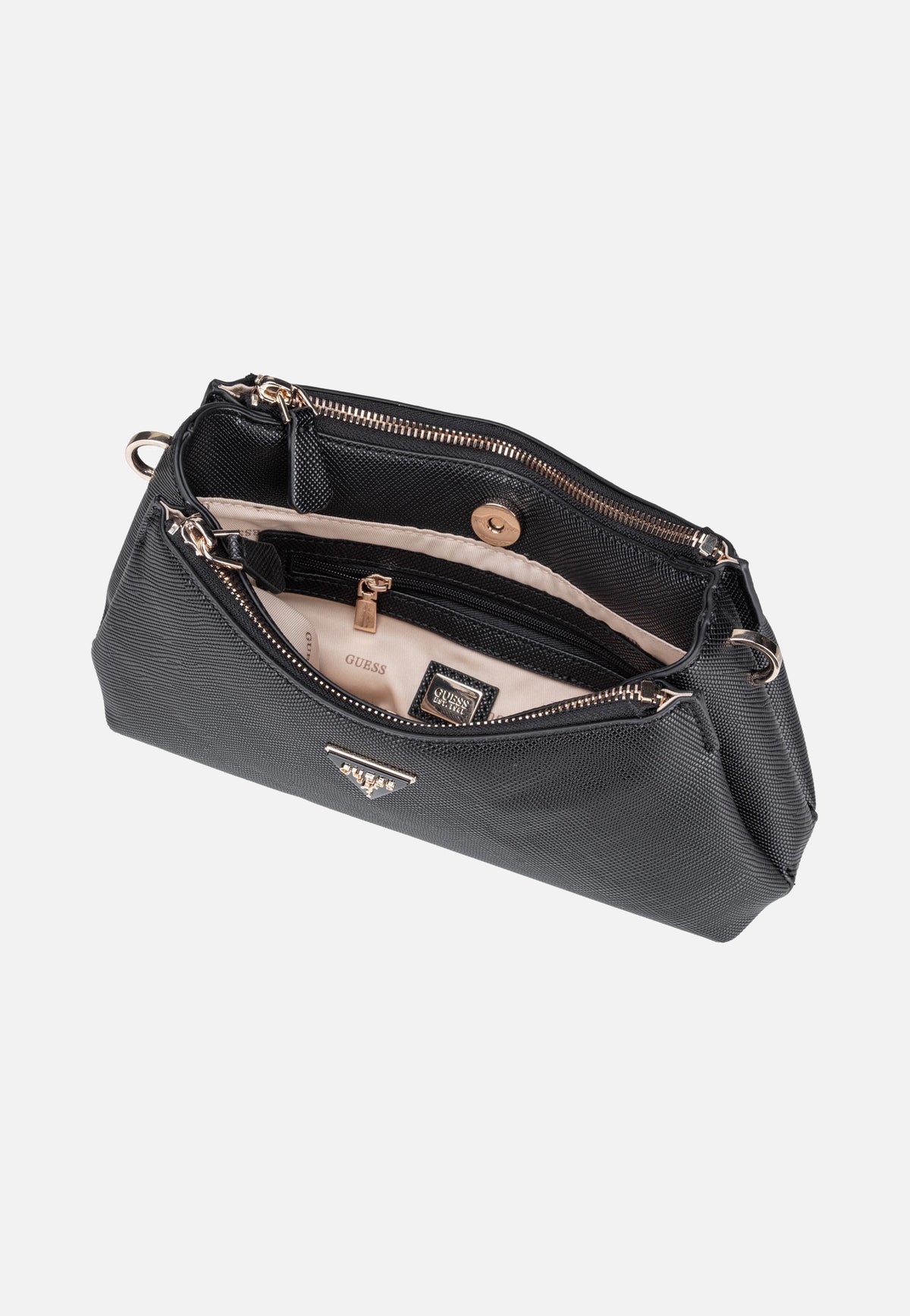 Guess Noelle II 3 Comp Saffiano 72730 Black Abendtasche
