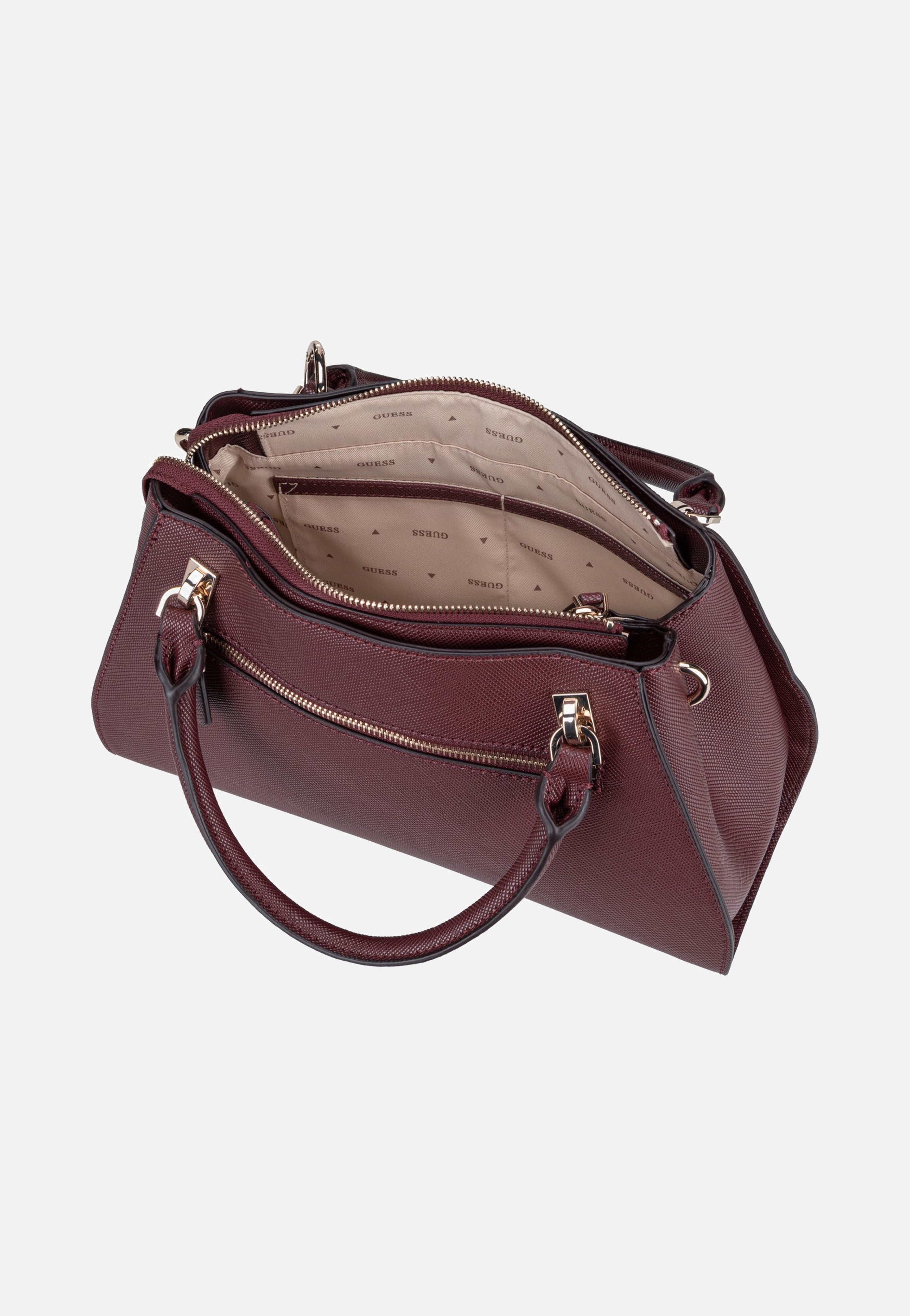 Guess Noelle II Luxury Saffiano 72070 Burgundy Henkeltasche