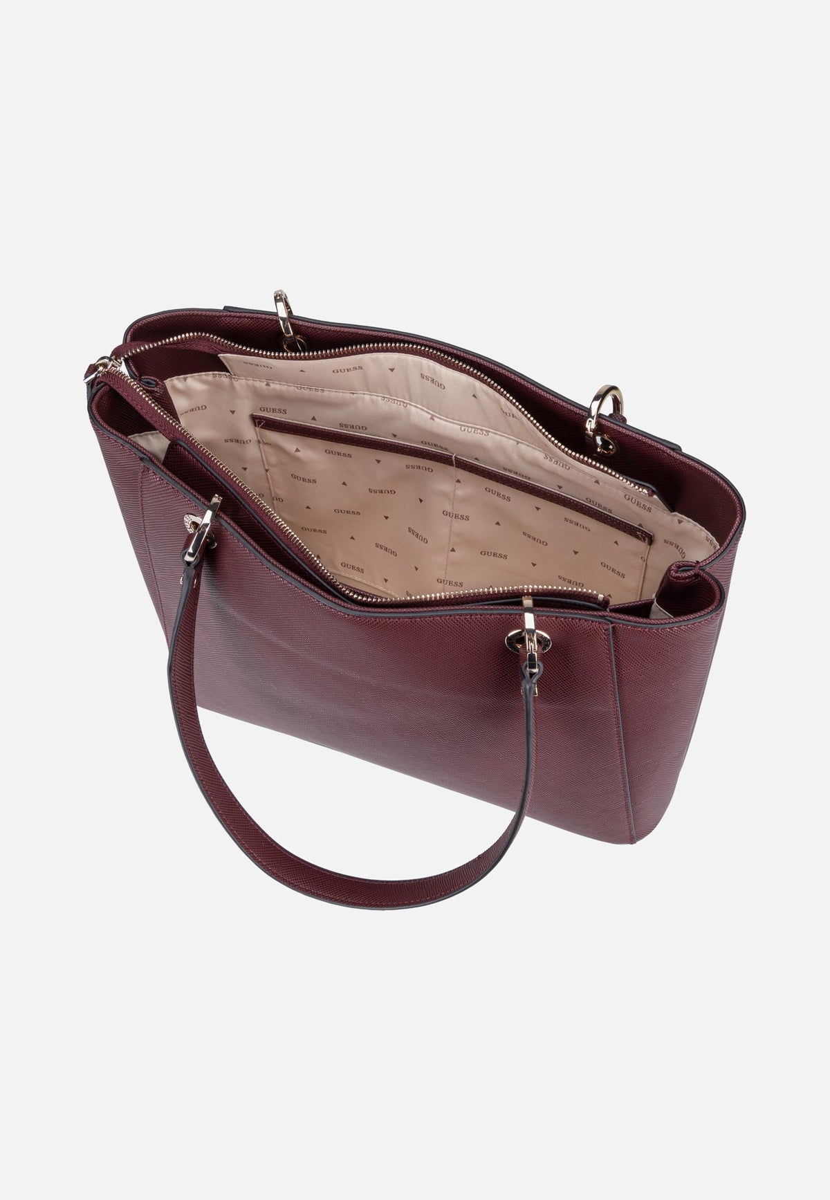 Guess Noelle II Saffiano 72250 Burgundy Shopper