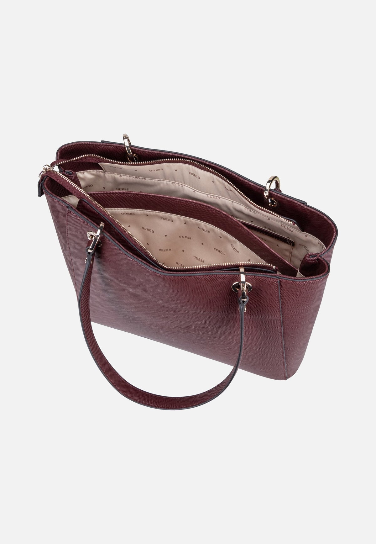 Guess Noelle II Saffiano 72250 Burgundy Shopper