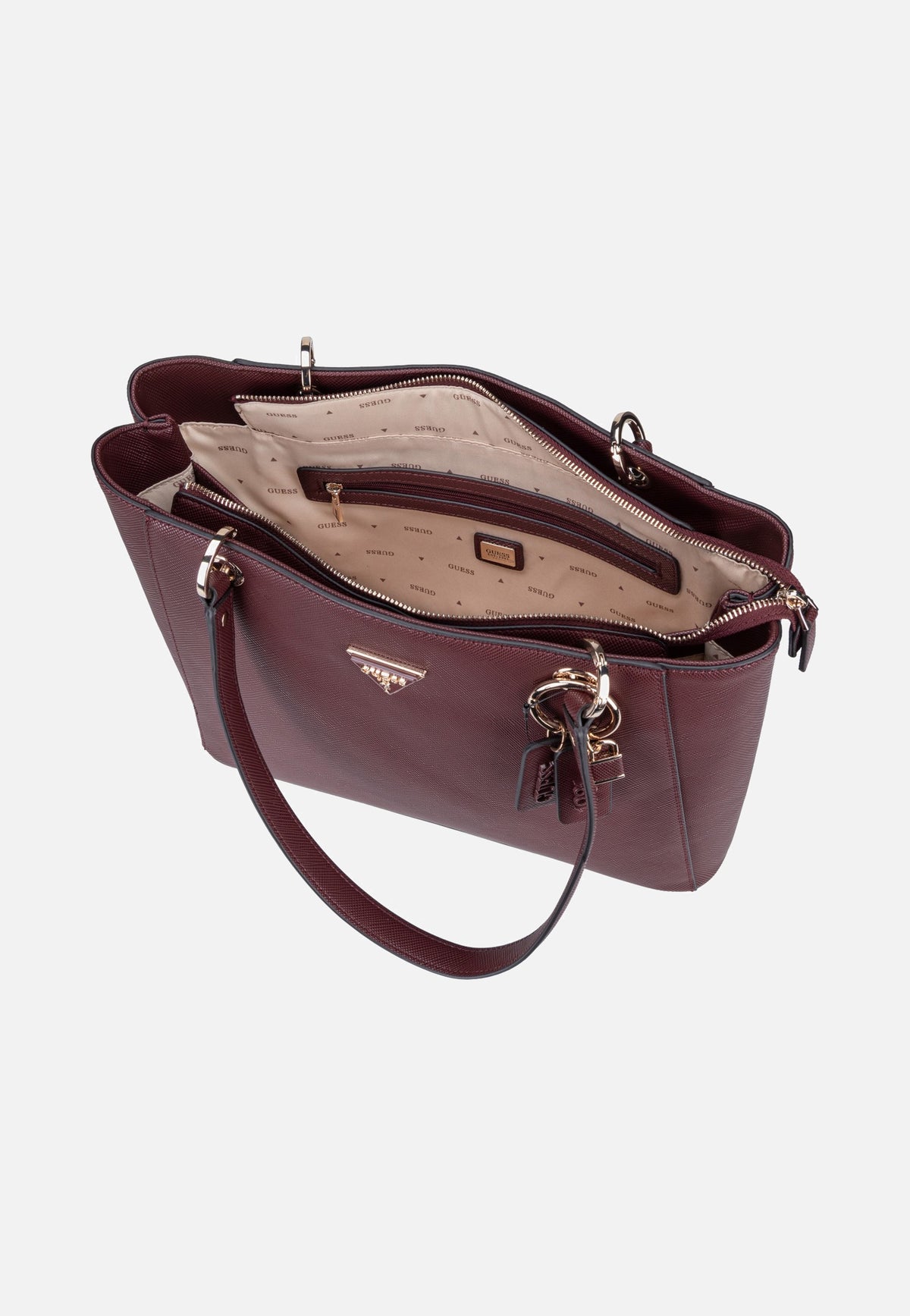 Guess Noelle II Saffiano 72250 Burgundy Shopper