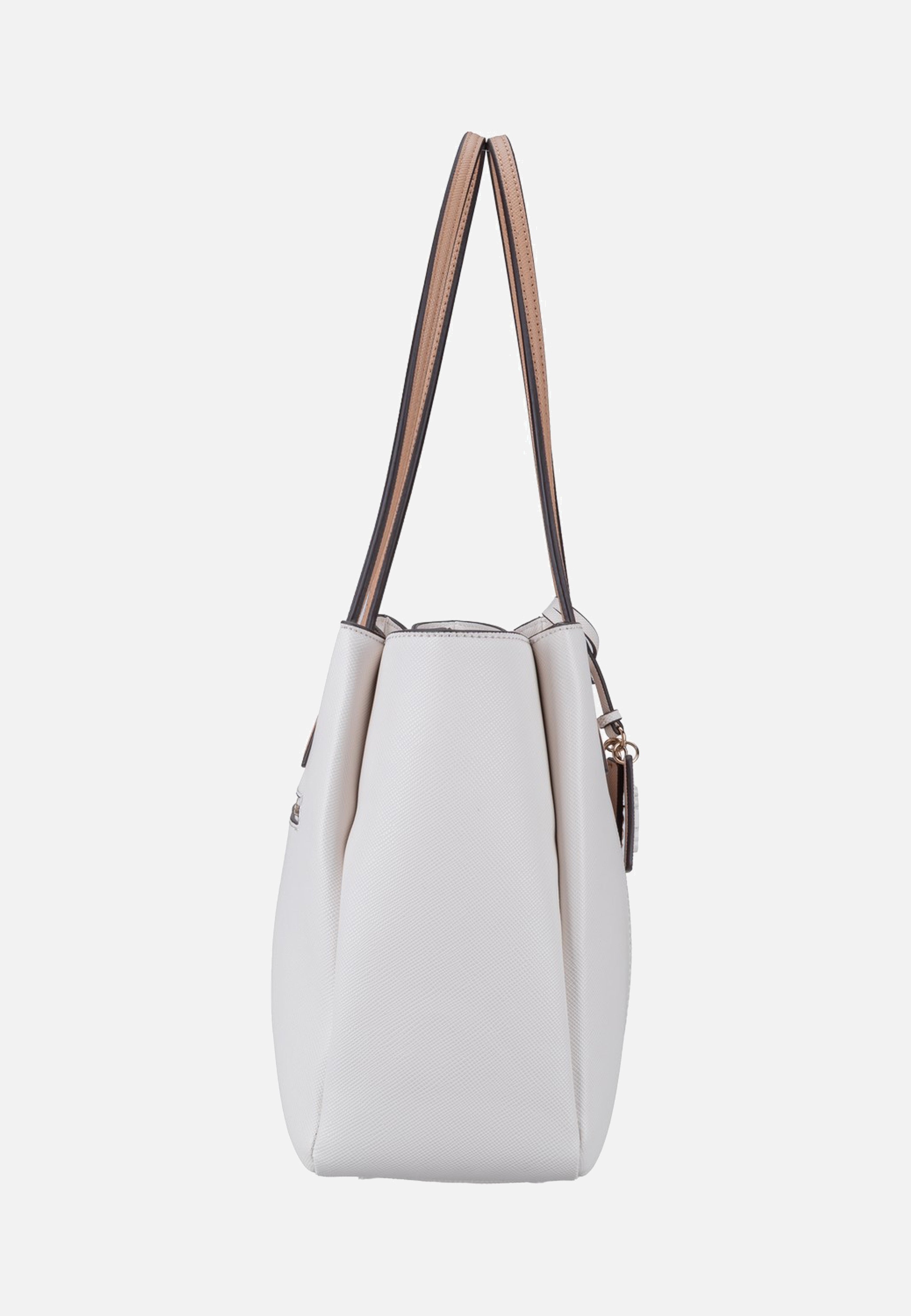 Guess Noelle II Tech 72260 Off White/Light Beige Tote Bag