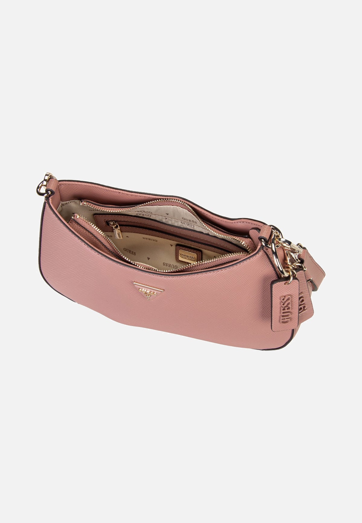 Guess Noelle II Top Zip Saffiano 72180 Rosewood Abendtasche