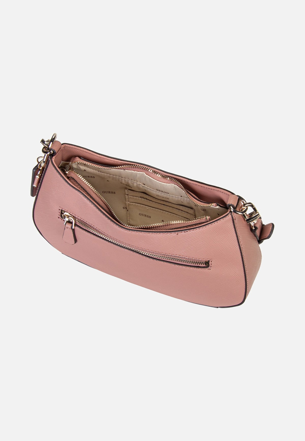 Guess Noelle II Top Zip Saffiano 72180 Rosewood Abendtasche