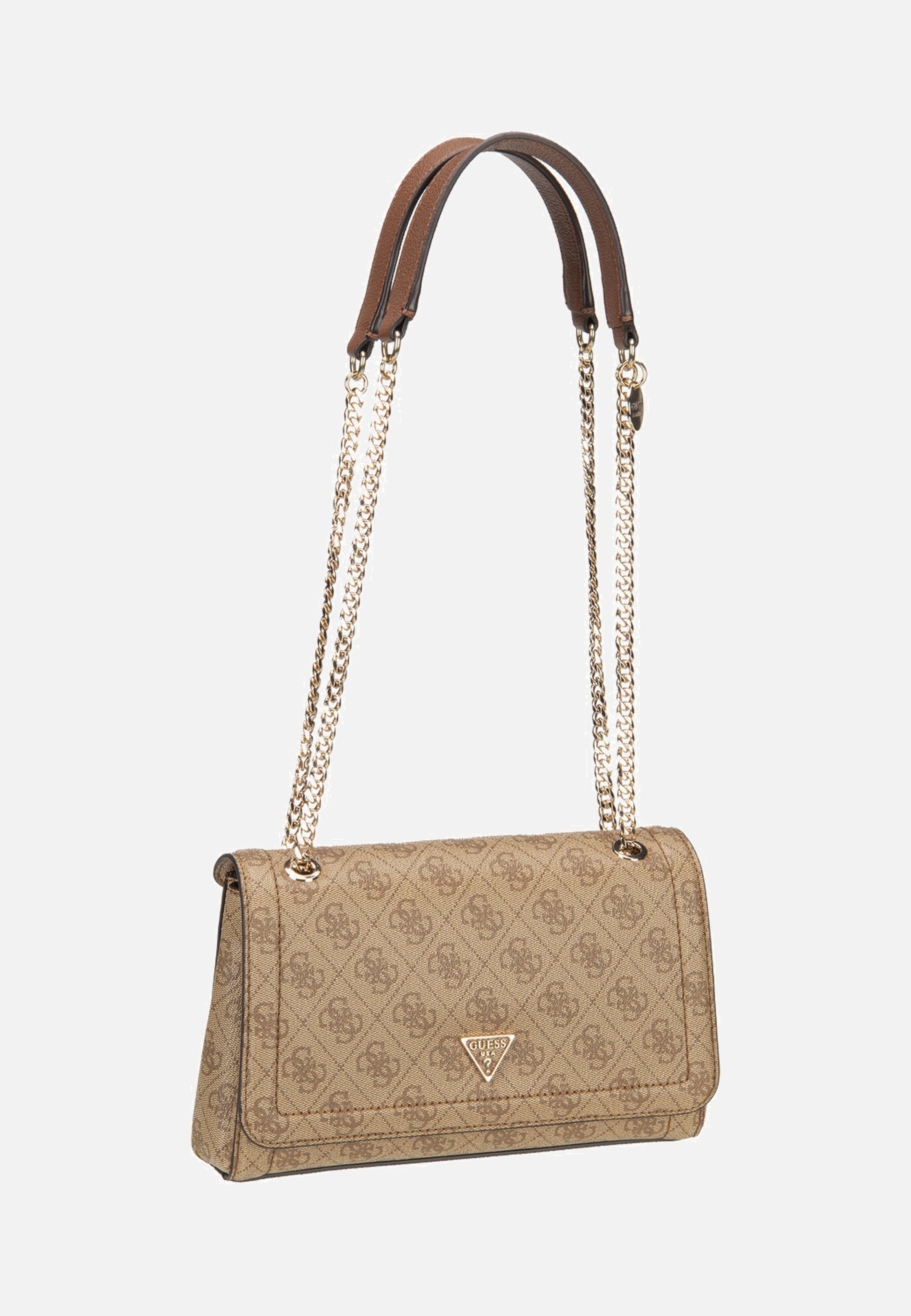 Guess - Noelle II Conv XBody Flap 72210 Latte Logo/Brown - Shoulder Bag | Women-Image