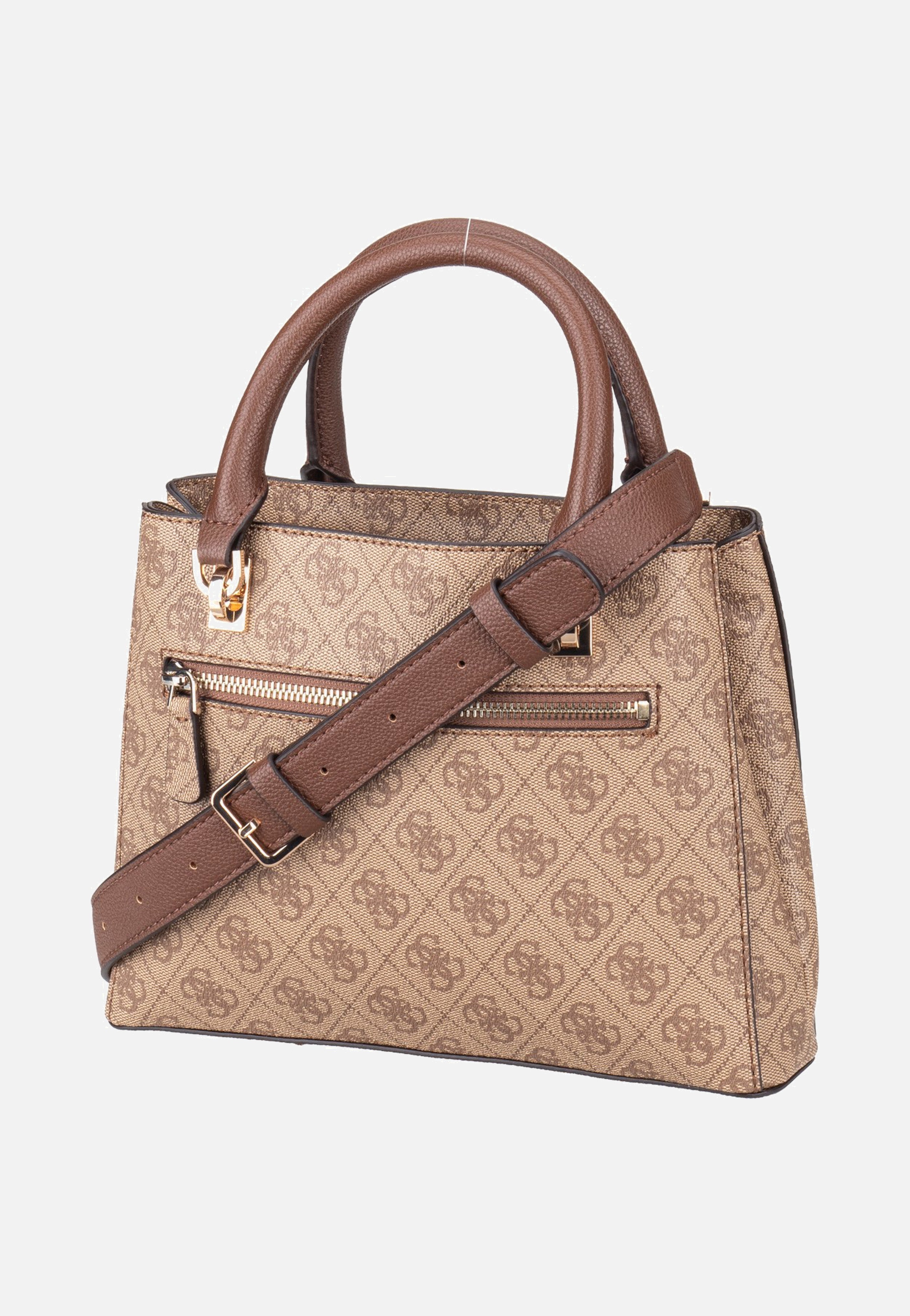 Guess - Noelle II Sml Multi Comp Latte Logo/Brown - Satchel | Women-Image