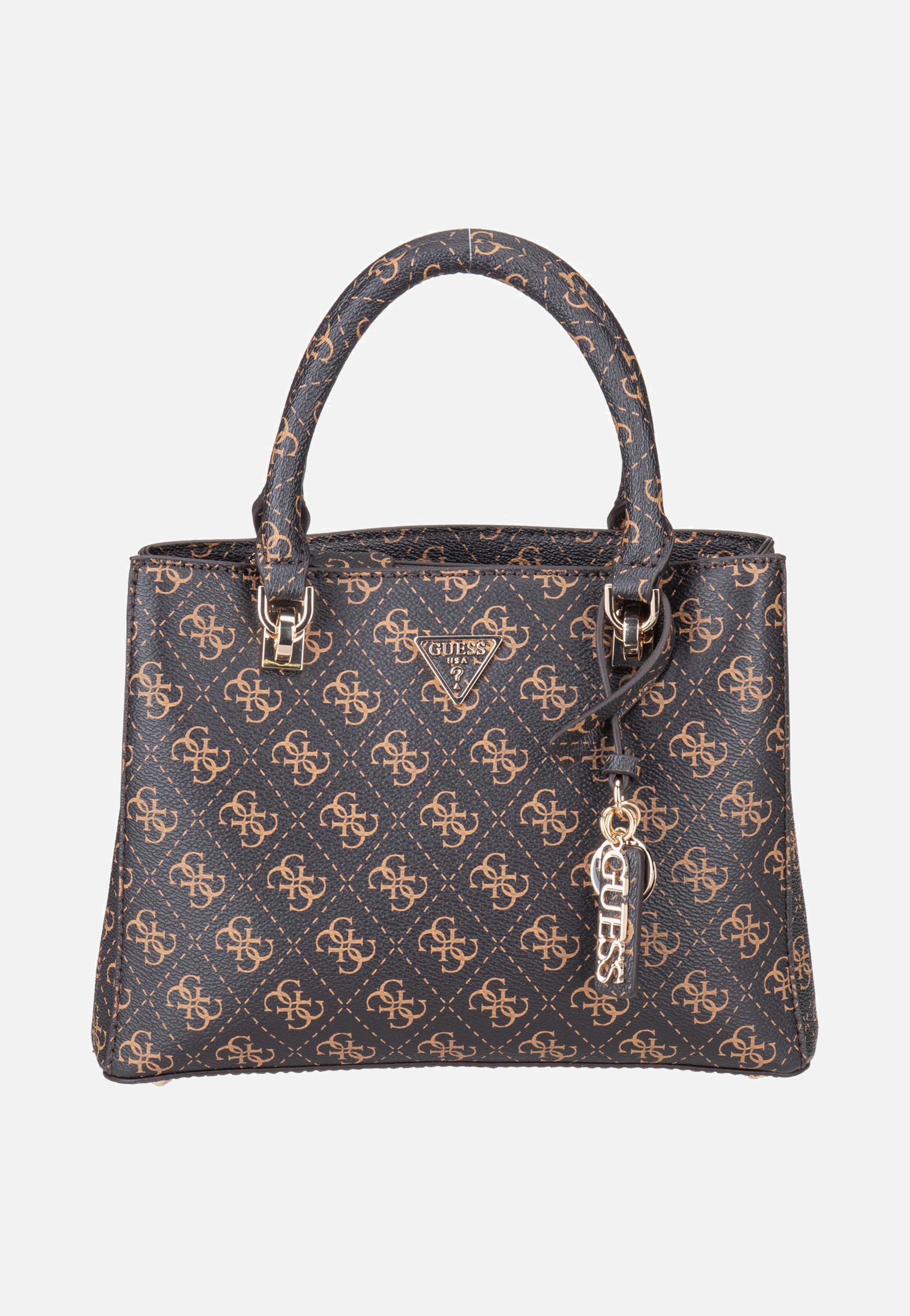 Guess - Noelle II Sml Multi Comp Stchl Brown Logo - Satchel | Women-Image