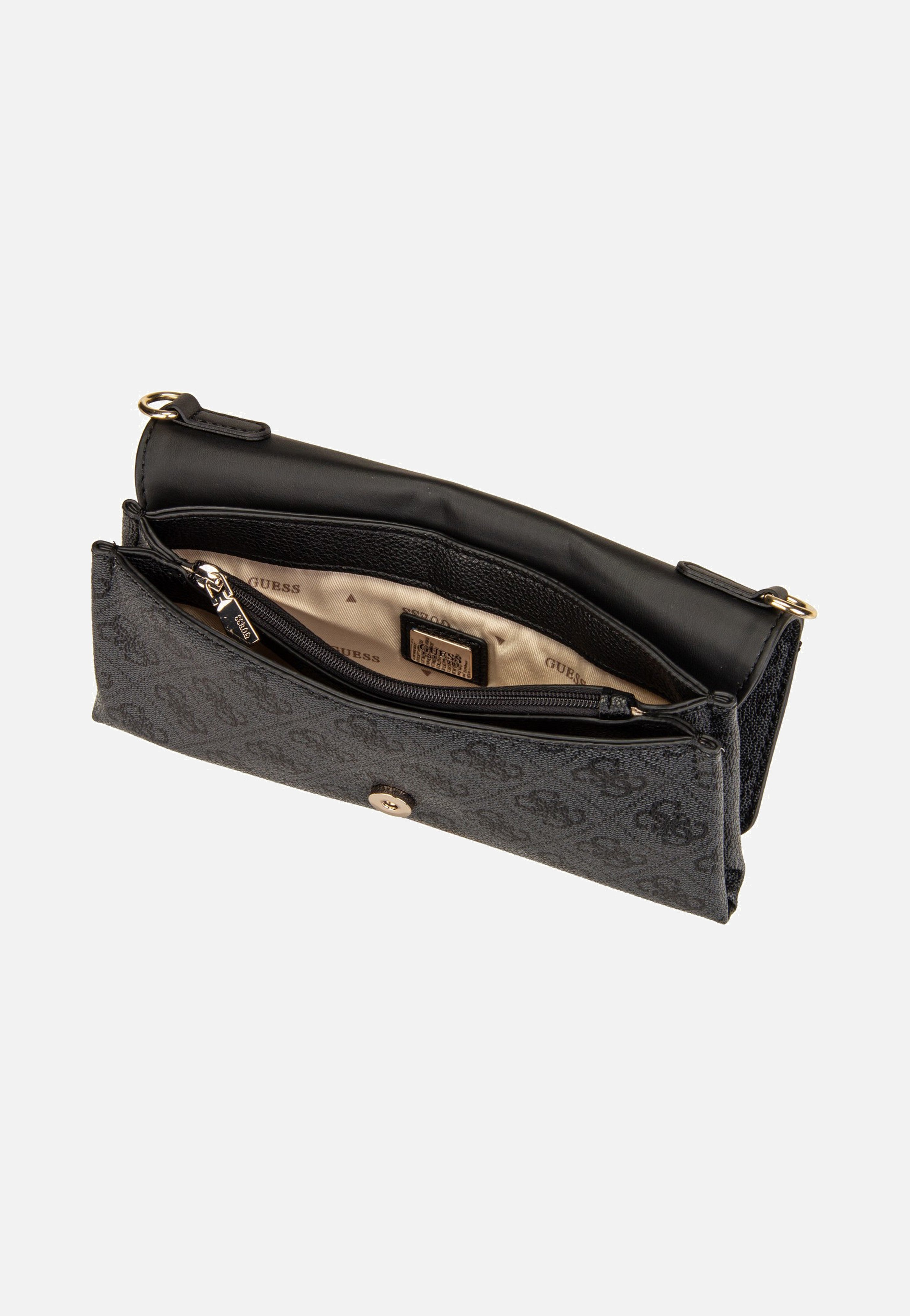 Guess - Noelle II Xbody Flap Organizer Coal Logo - Clutch | Women-Image