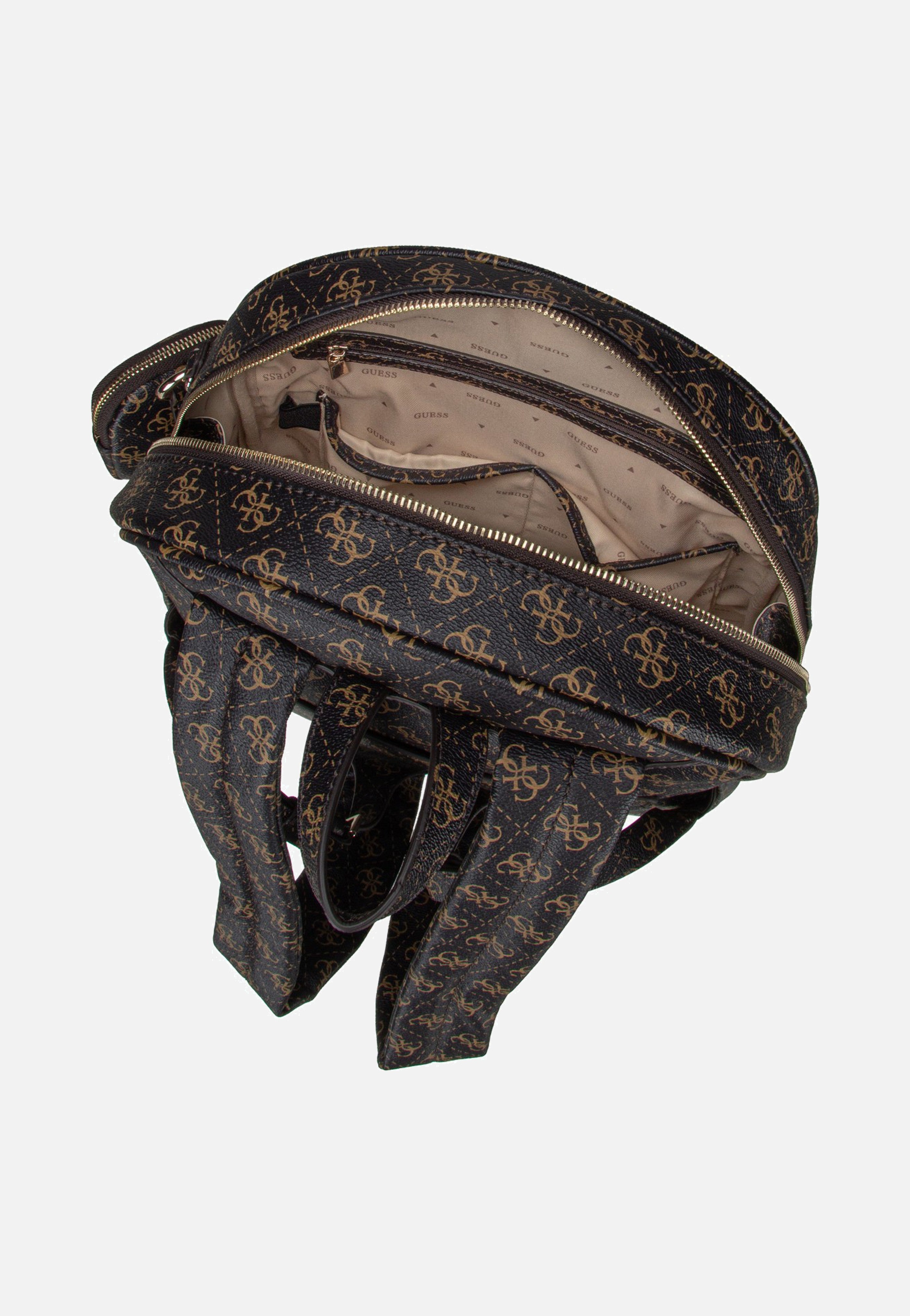 Guess - Power Play II Large Tech Brown Logo - Backpack | Women-Image