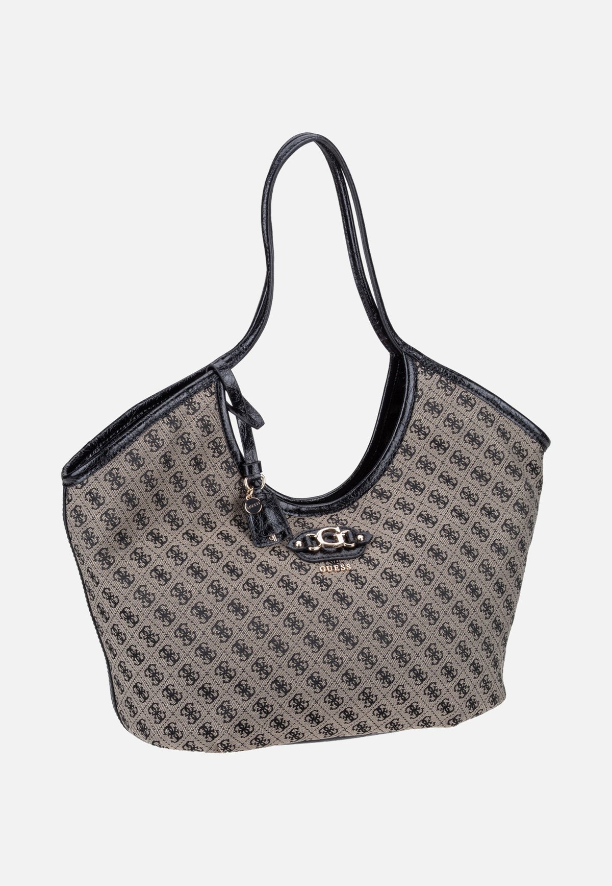 Guess Samantha Girlfriend 13230 Black Logo Shopper