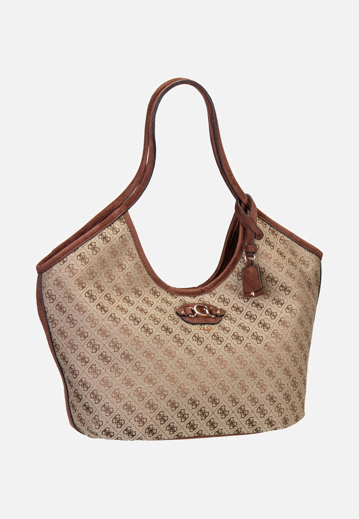 Guess Samantha Girlfriend 13230 Latte Logo/Brown Shopper