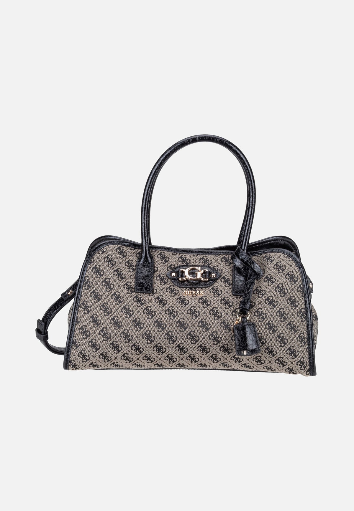 Guess Samantha Girlfriend SAT 13060 Black Logo Satchel