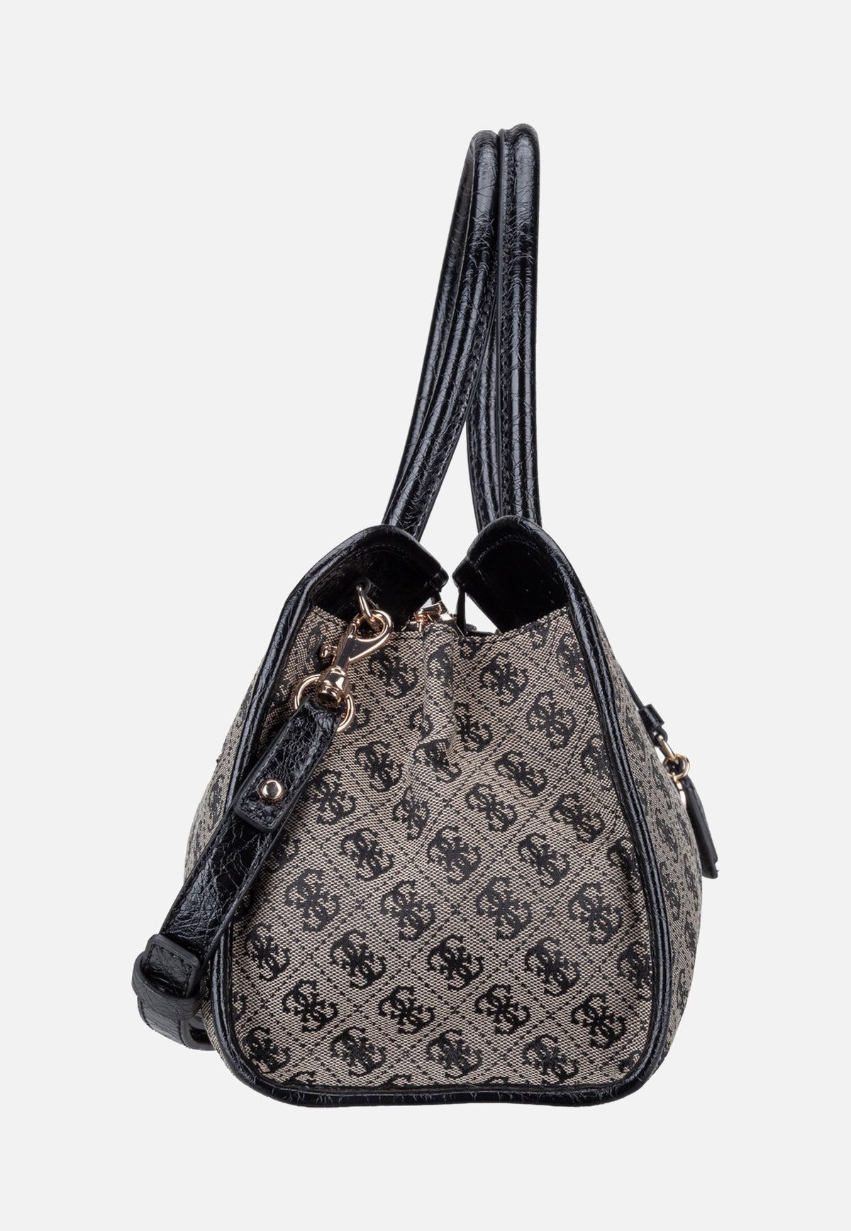 Guess Samantha Girlfriend SAT 13060 Black Logo Satchel