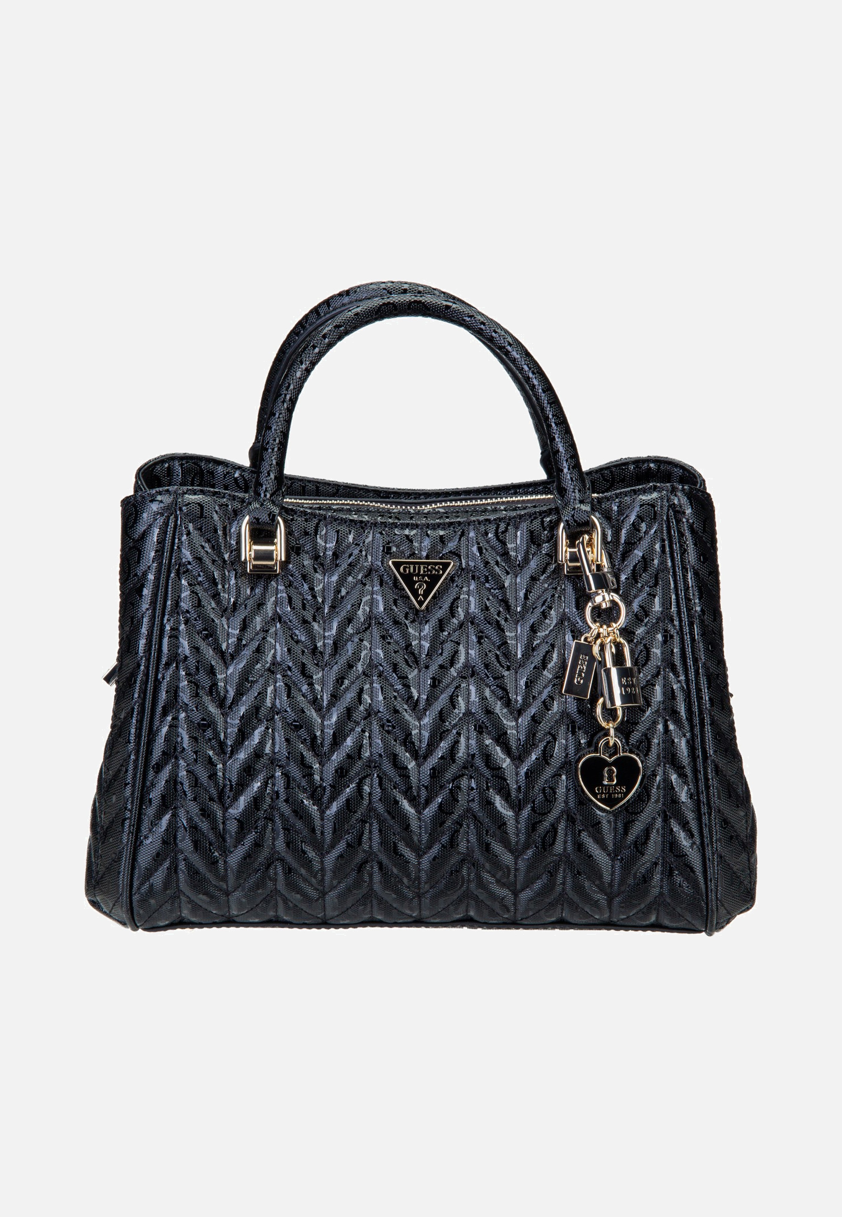 Guess Stacey Girlfriend 41060 Black Satchel