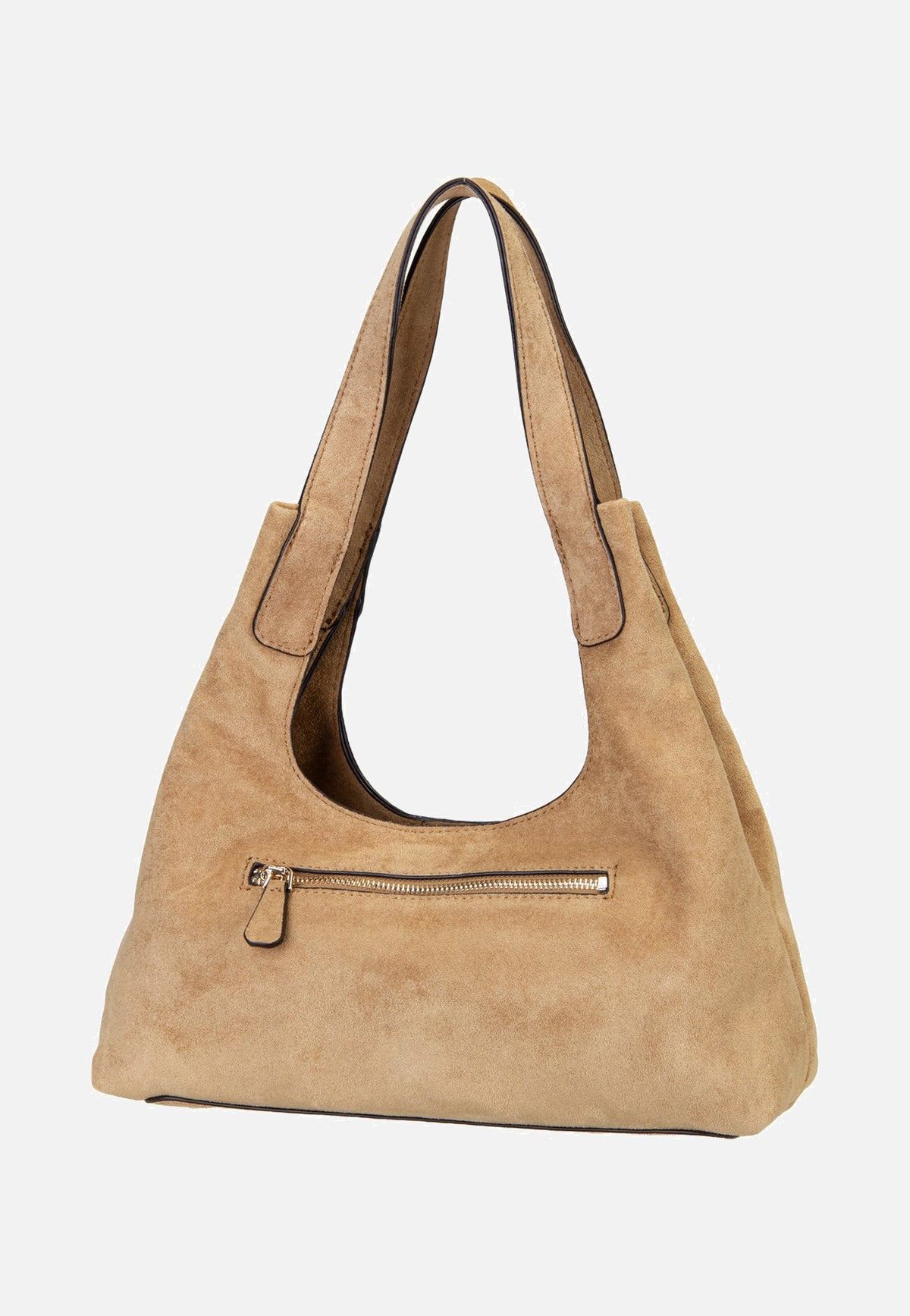 Guess Sunset Small Suede 14010 Tan Schultertasche
