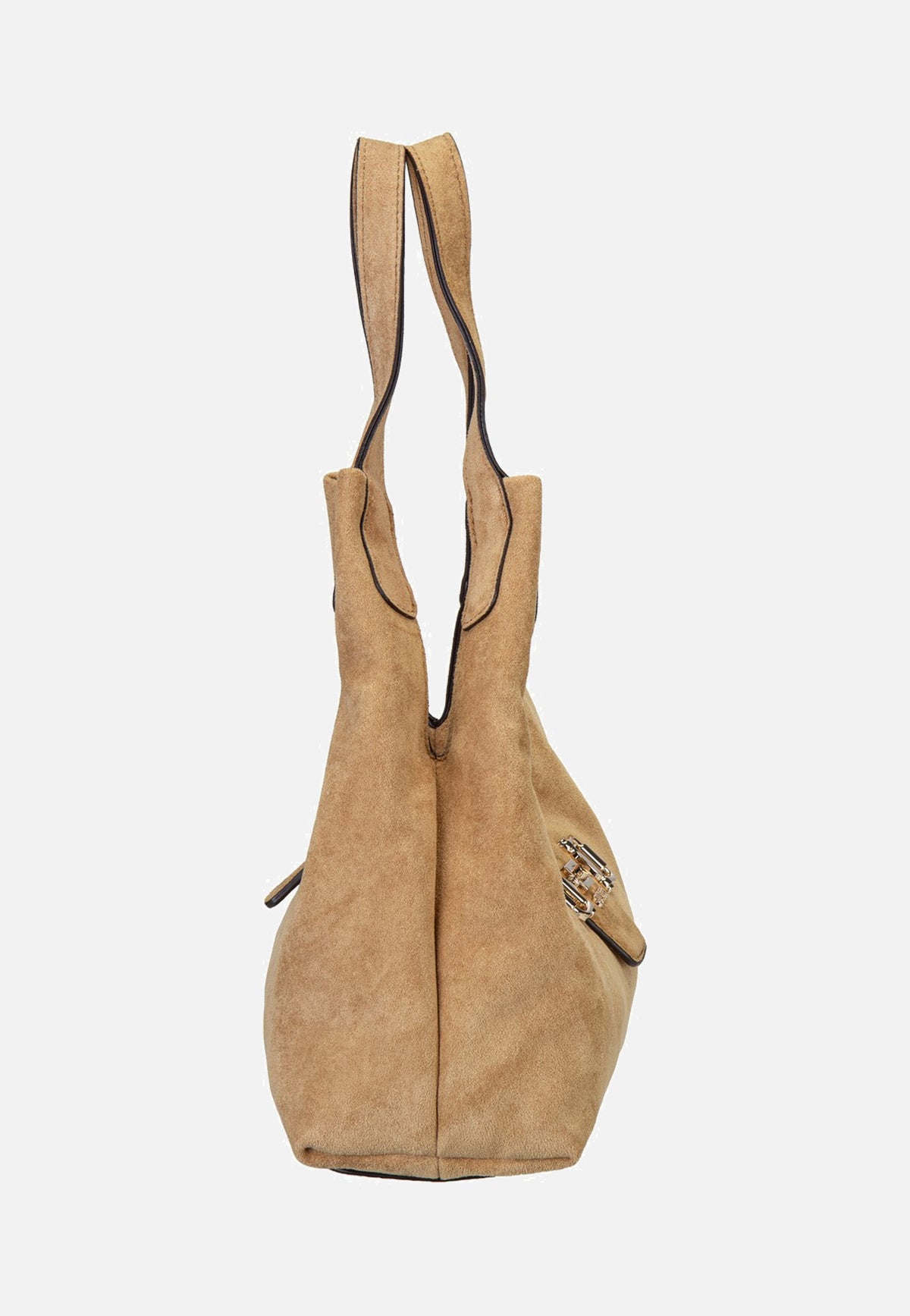 Guess Sunset Small Suede 14010 Tan Schultertasche