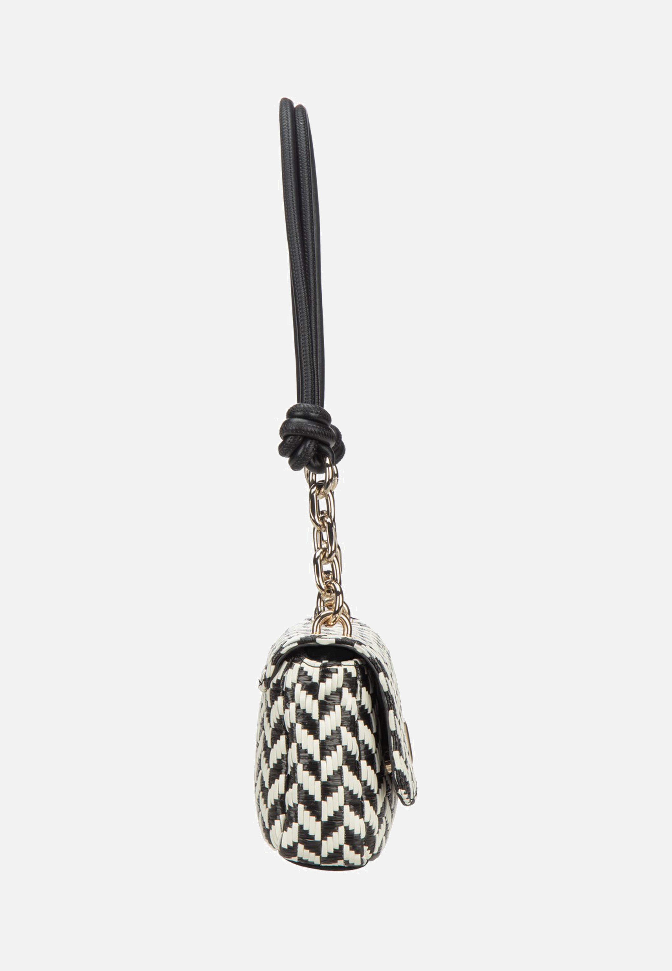 Guess Tessi Flap Shoulder Black Multi Schultertasche
