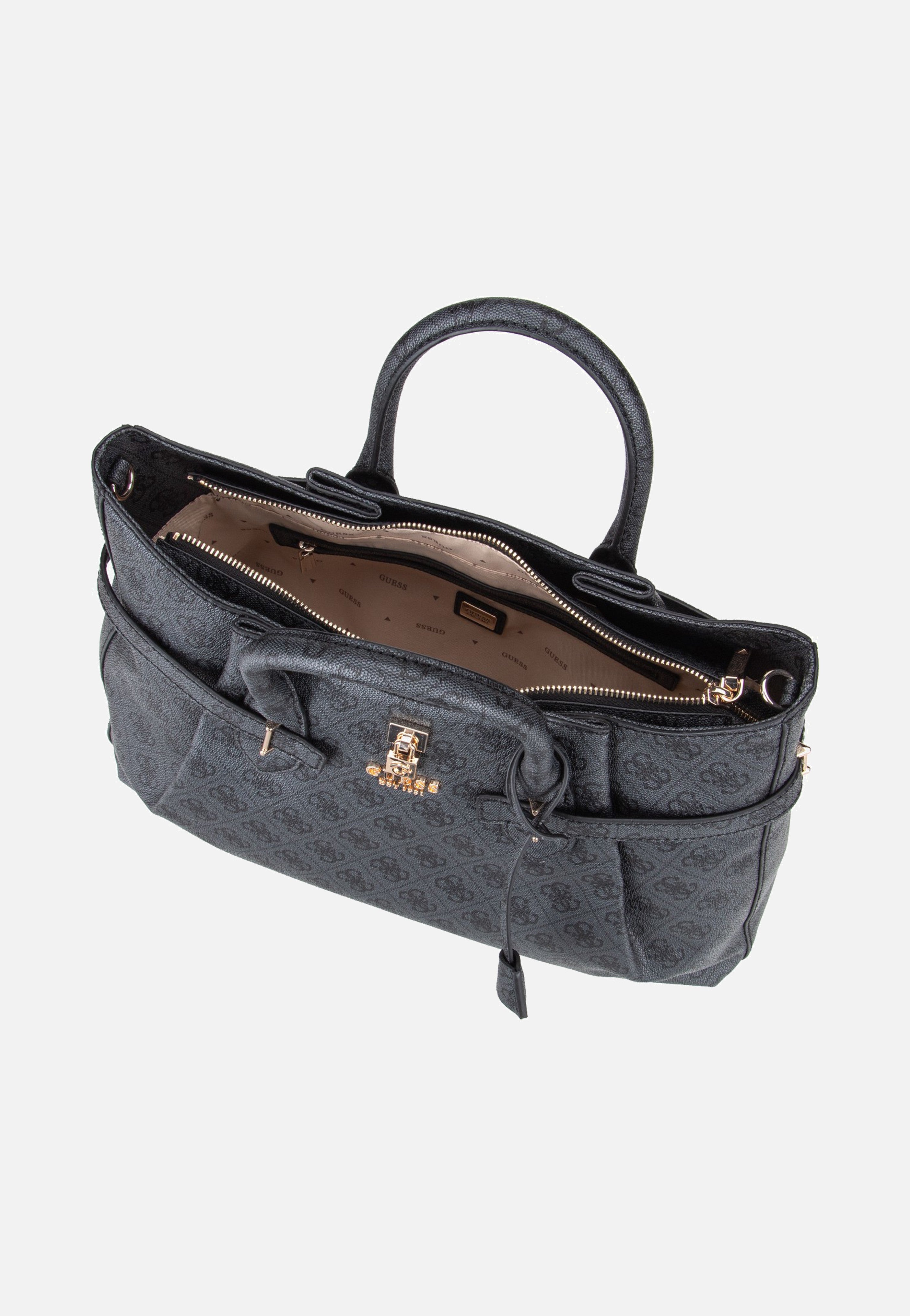 Guess - Yesba Girlfriend Coal Logo - Satchel | Women-Image