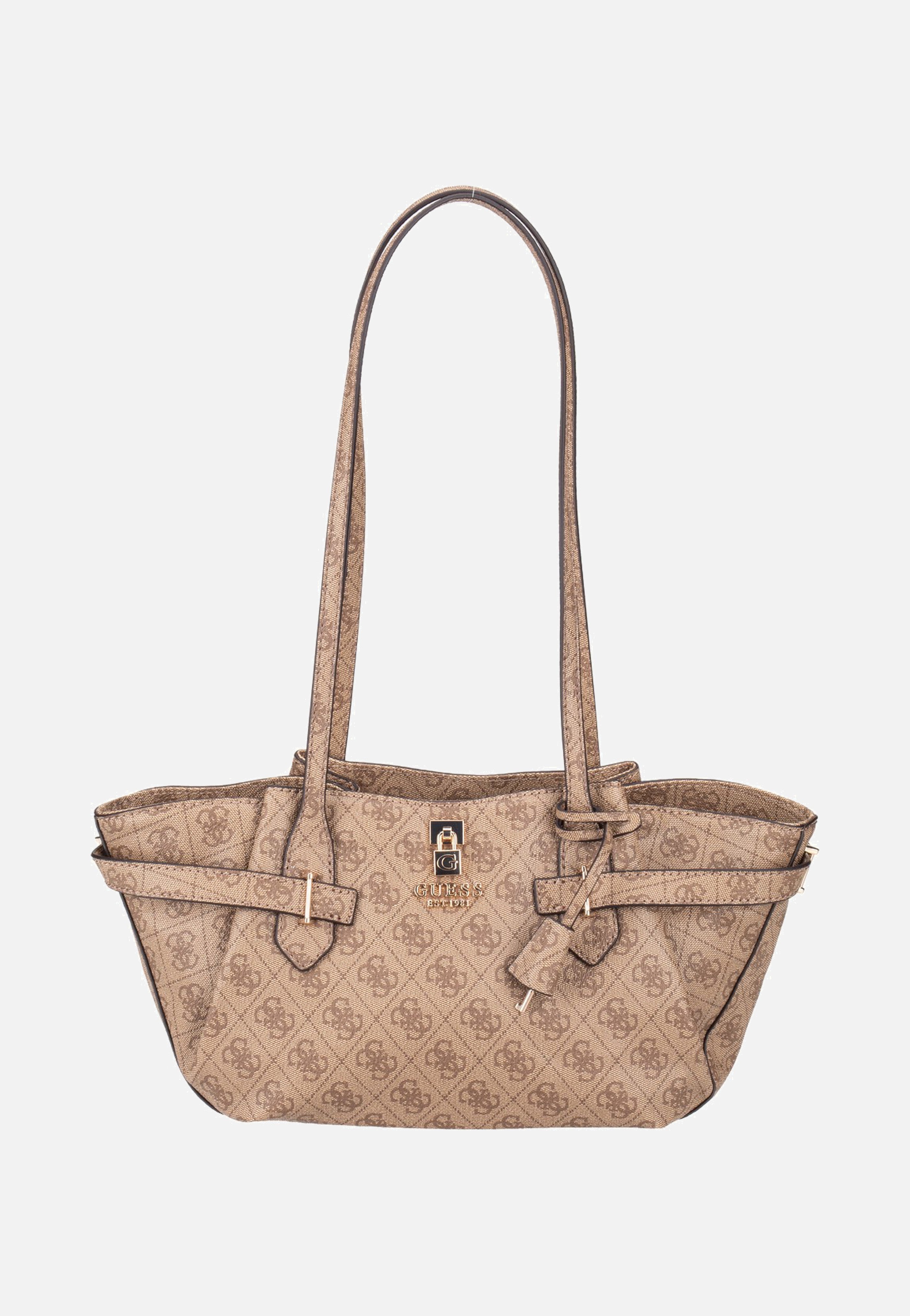 Guess - Yesba Girlfriend Shoulder Latte Logo - Satchel | Women-Image