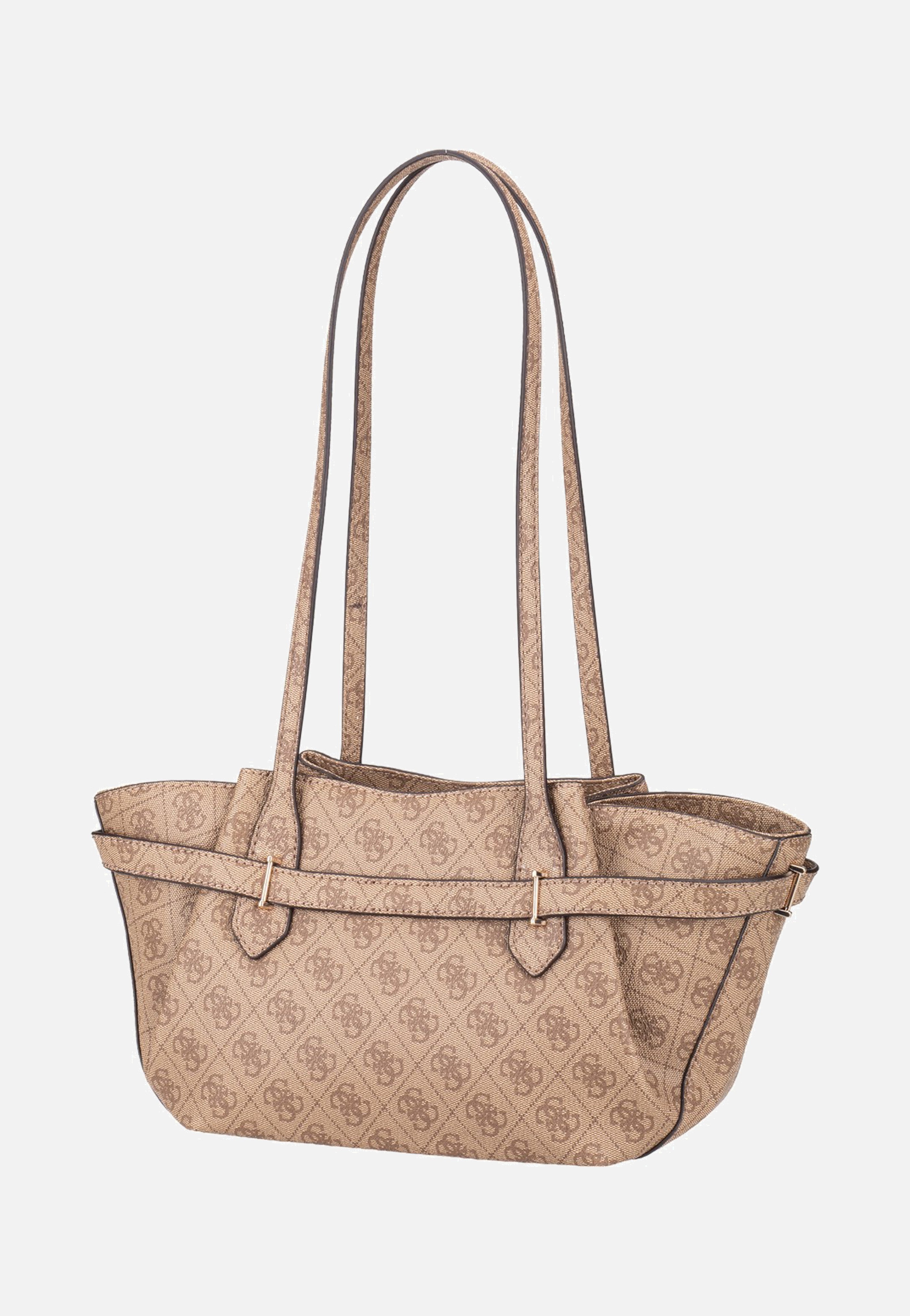 Guess - Yesba Girlfriend Shoulder Latte Logo - Satchel | Women-Image