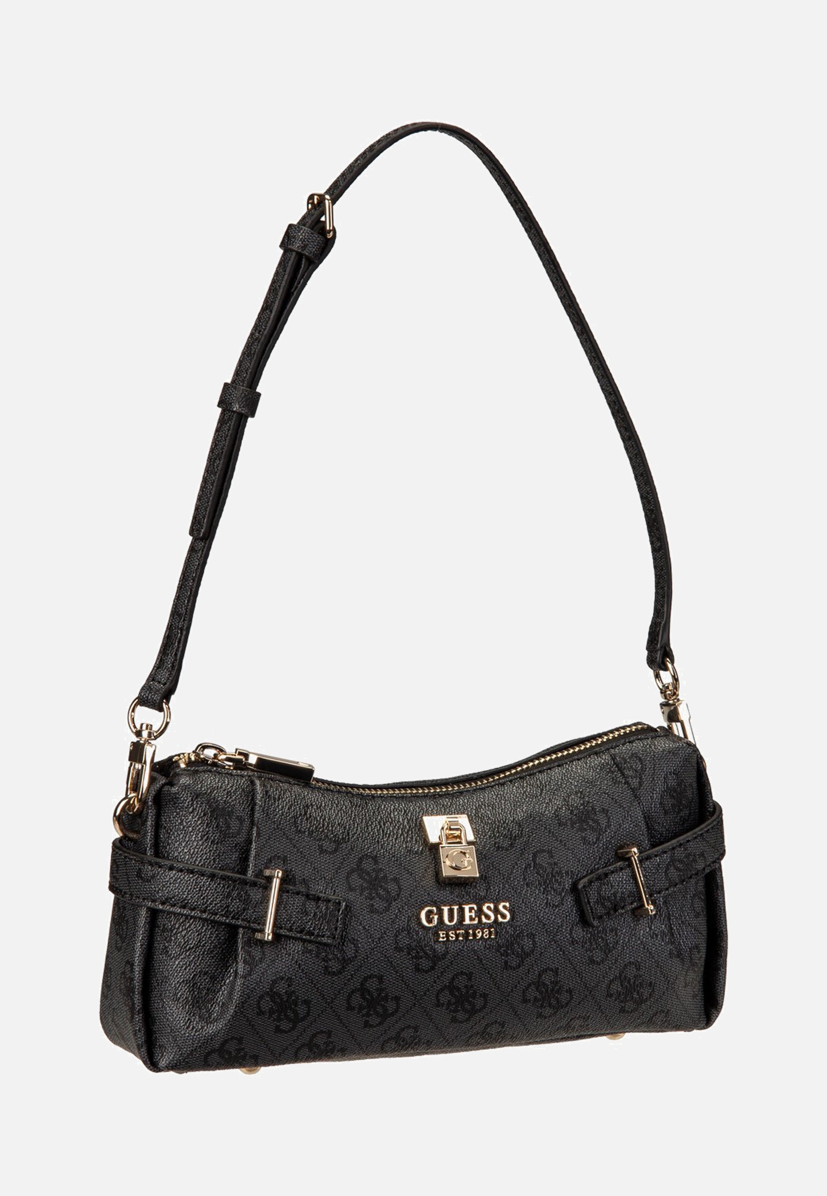 Guess - Yesba Mini Top Zip Coal Logo - Shoulder Bag | Women-Image