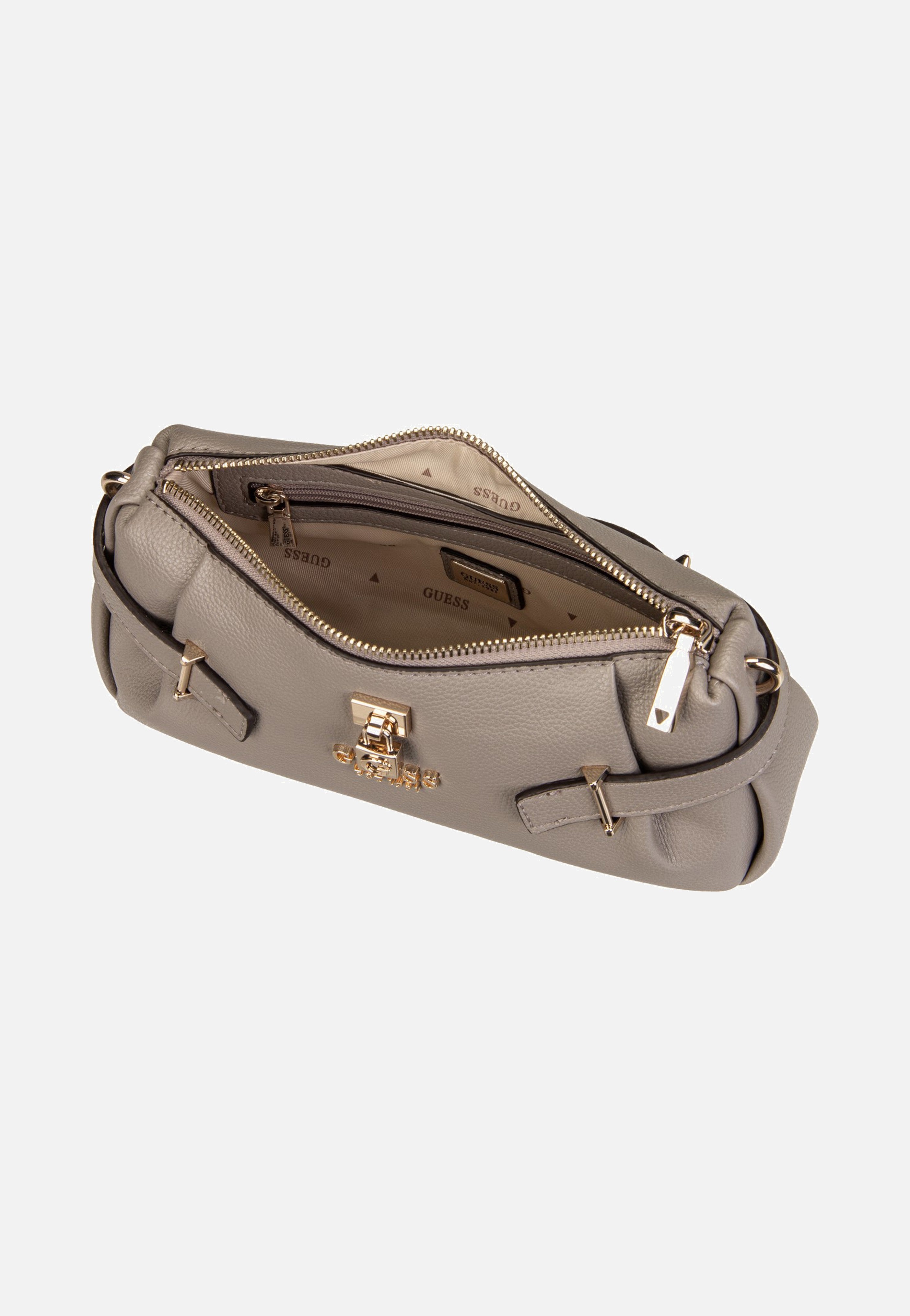 Guess Yesba Mini Top Zip Dark Taupe Schultertasche