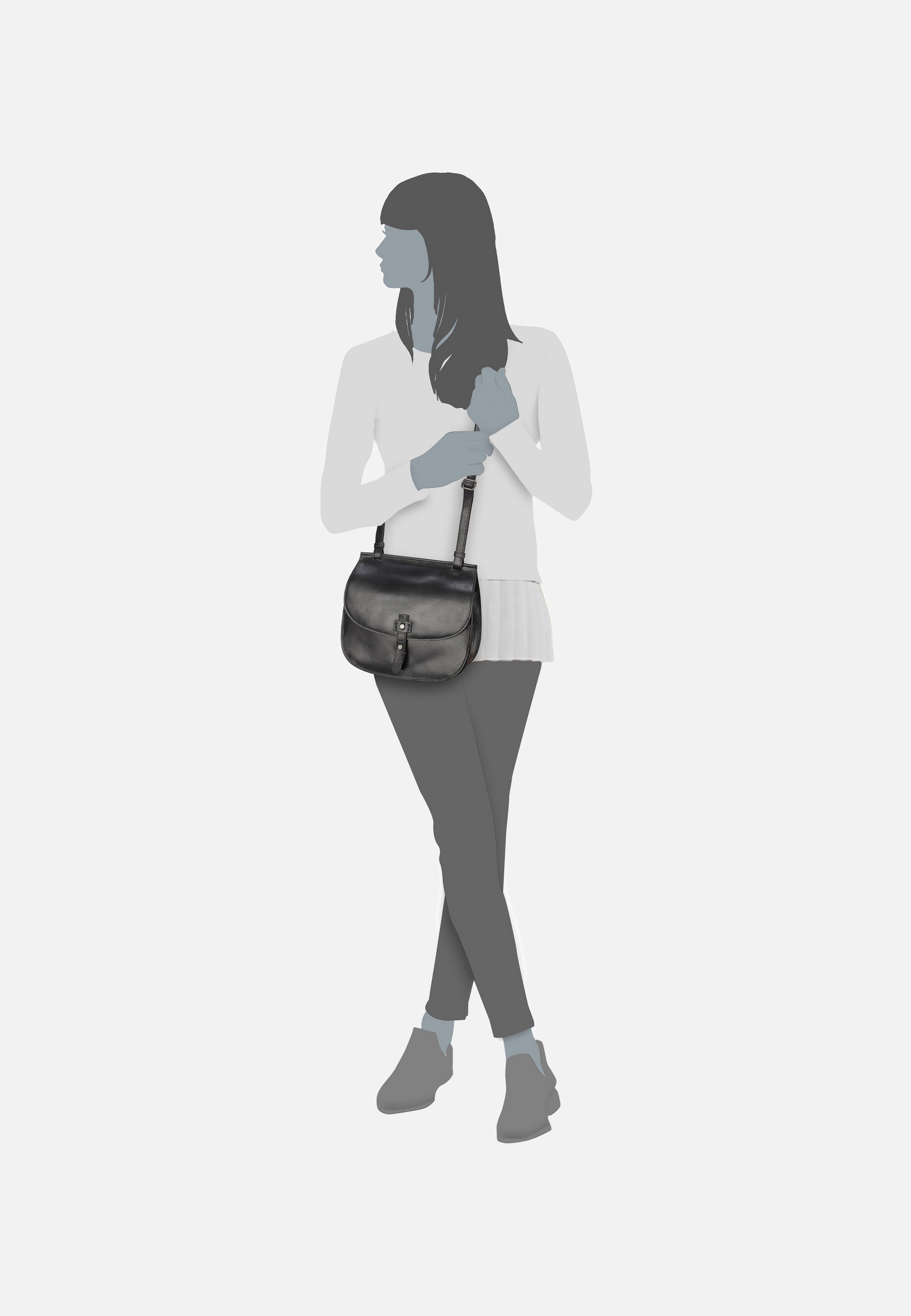 Harold's - Aberdeen S Schwarz - Saddle Bag | Women-Image
