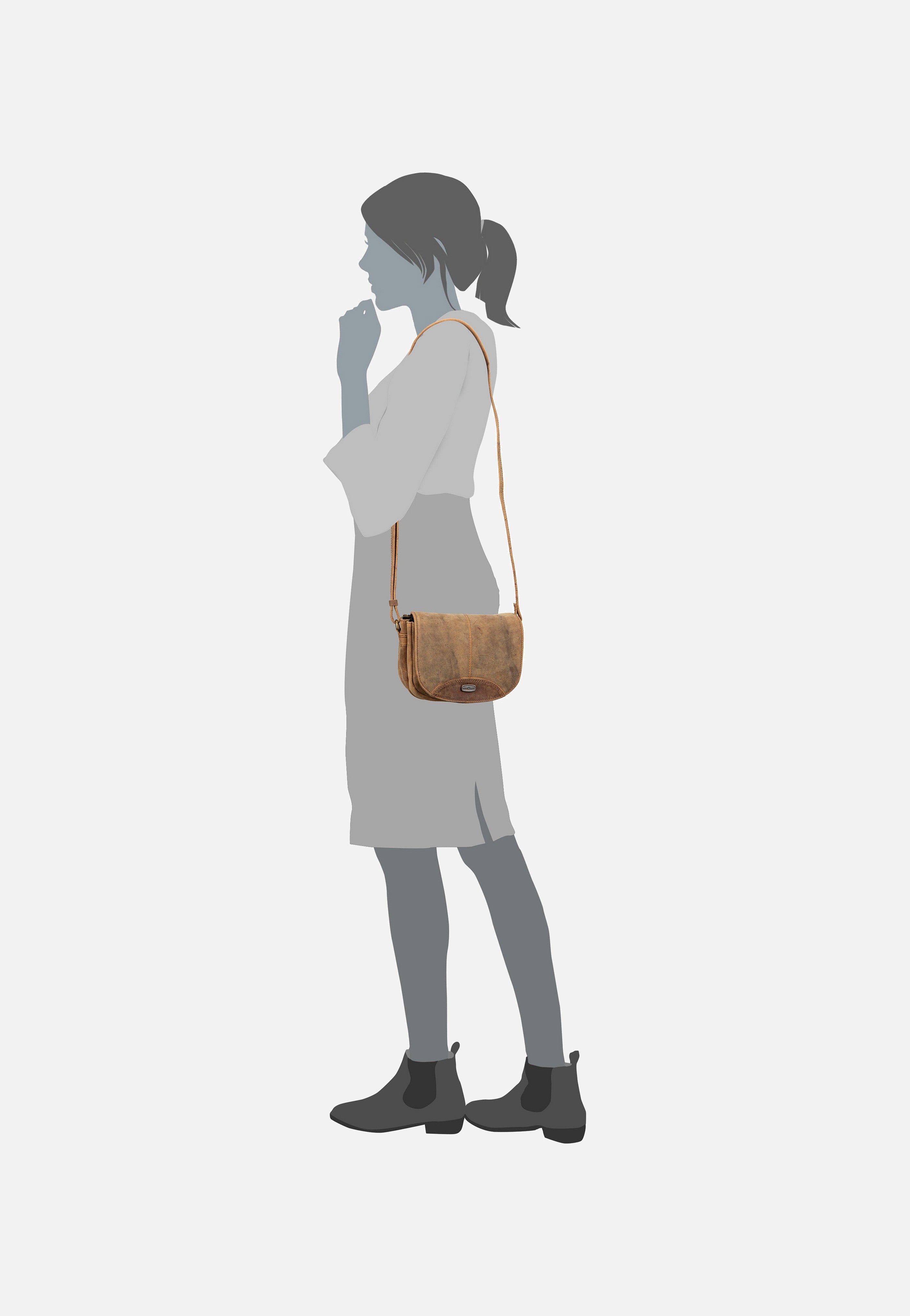 Harold's - Antic 8810 Natur - Saddle Bag | Women-Image