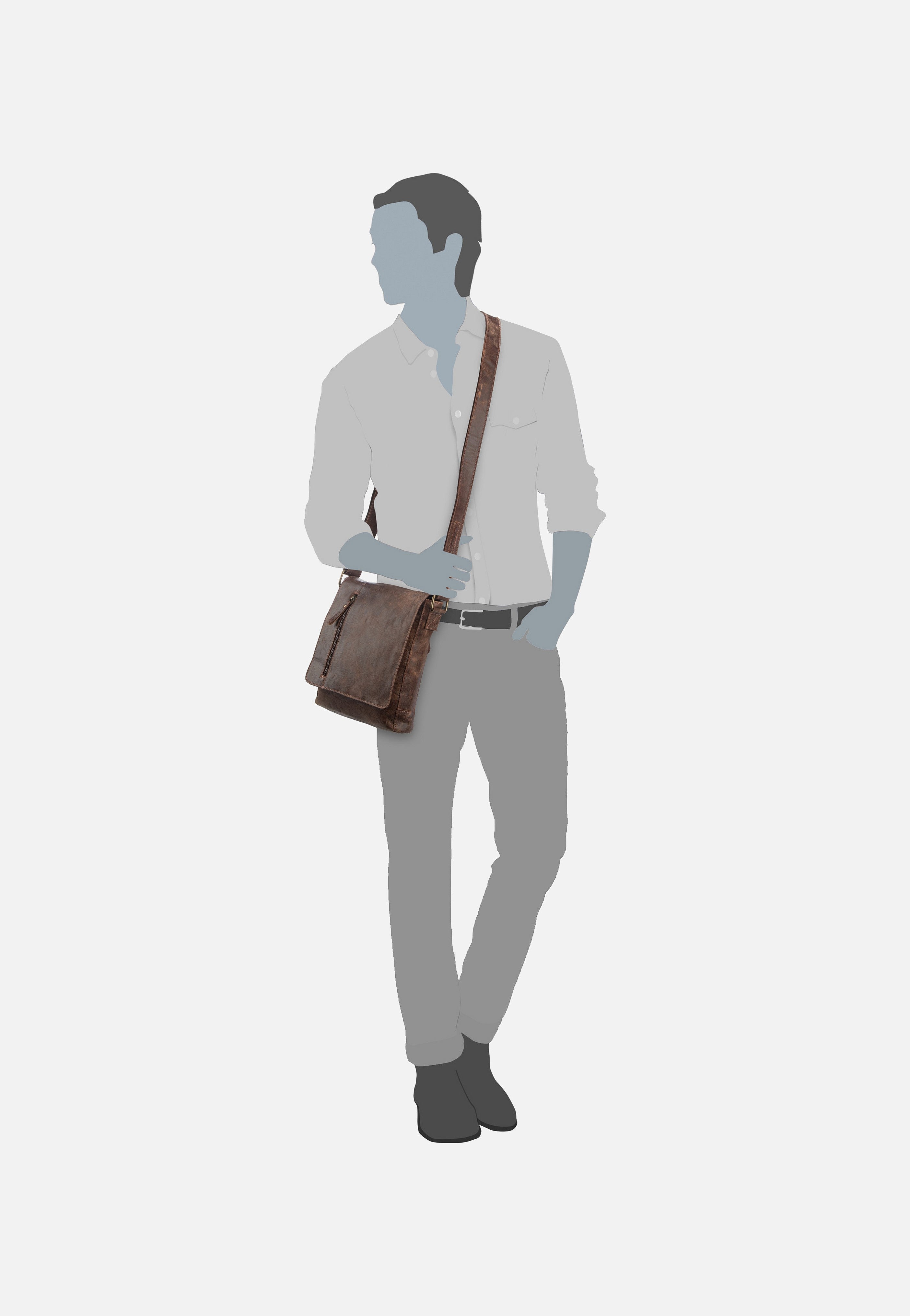 Harold's - Crunchy 2182 hoch M Braun - Crossbody Bag | Men-Image