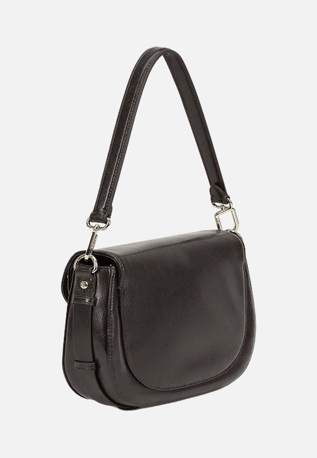 Hey Marly Big Sister Glossy Coffee Crossbody Bag