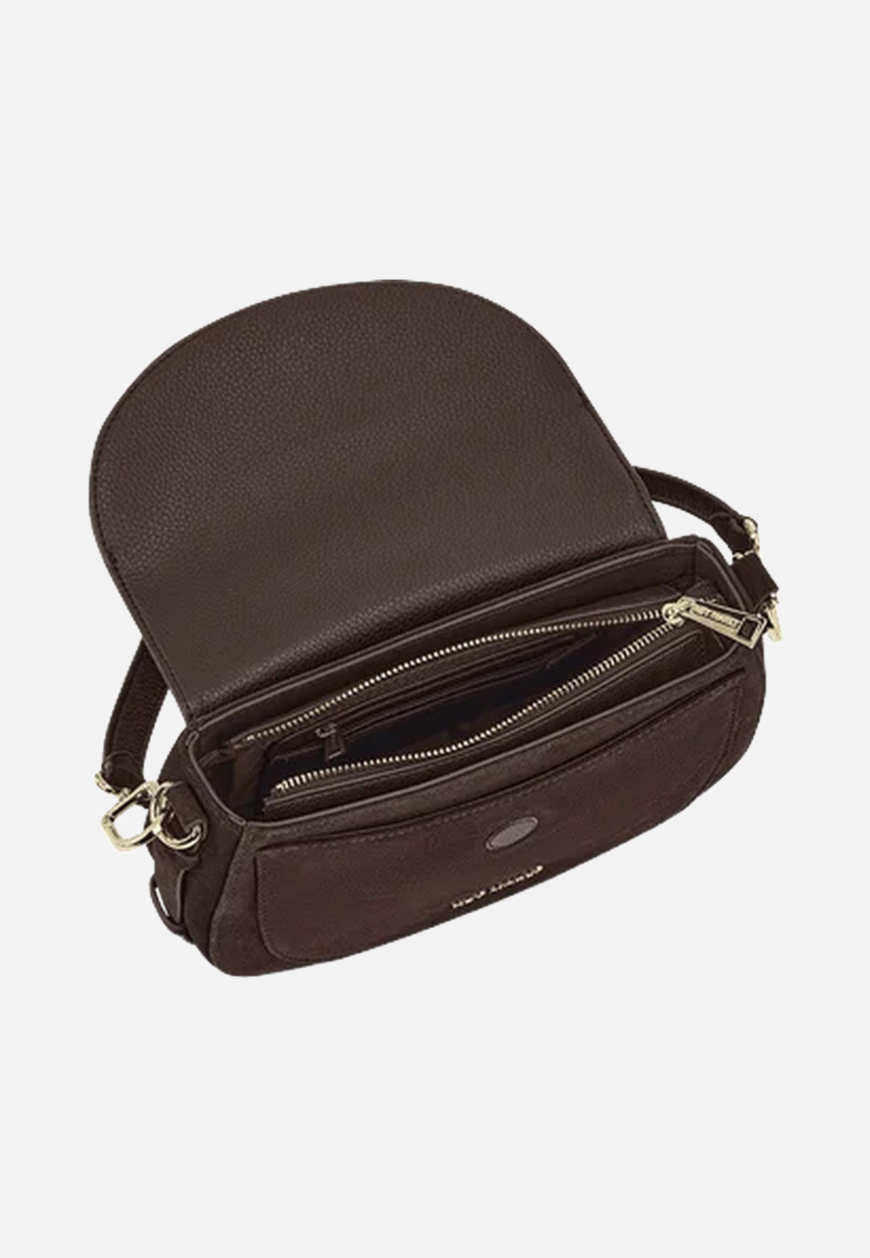 Hey Marly Big Sister Suede Coffee Crossbody Bag