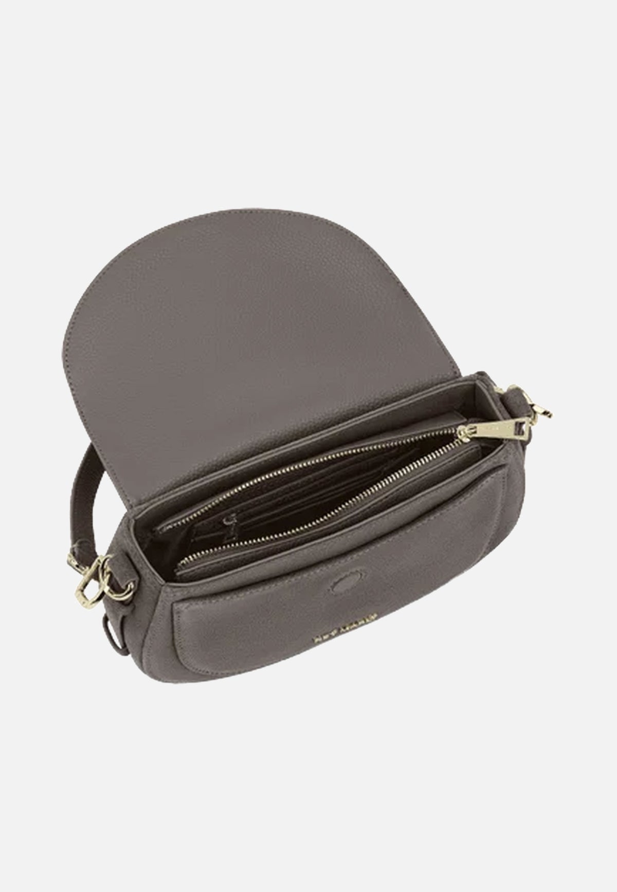 Hey Marly Big Sister Suede Grey Crossbody Bag