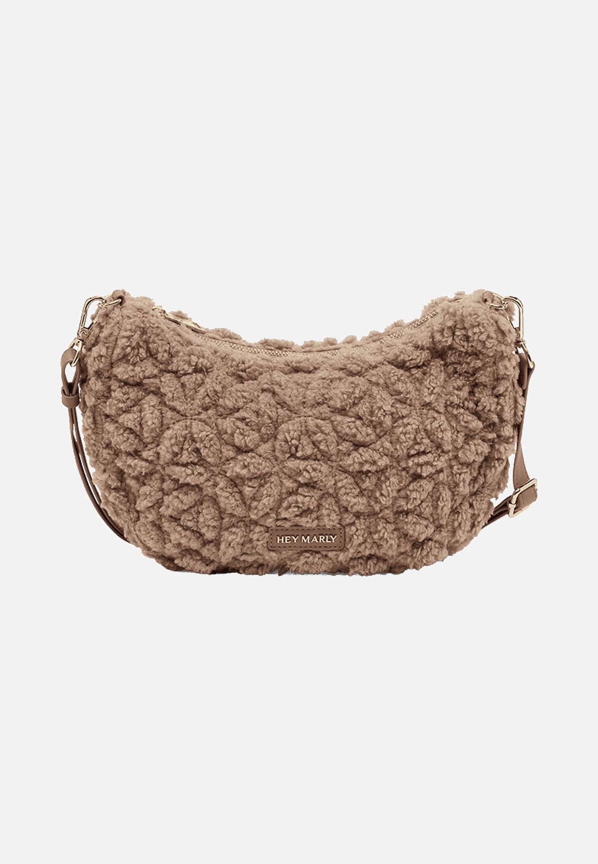 Hey Marly Lifetime Buddy Teddy S Mocha Crossbody Bag