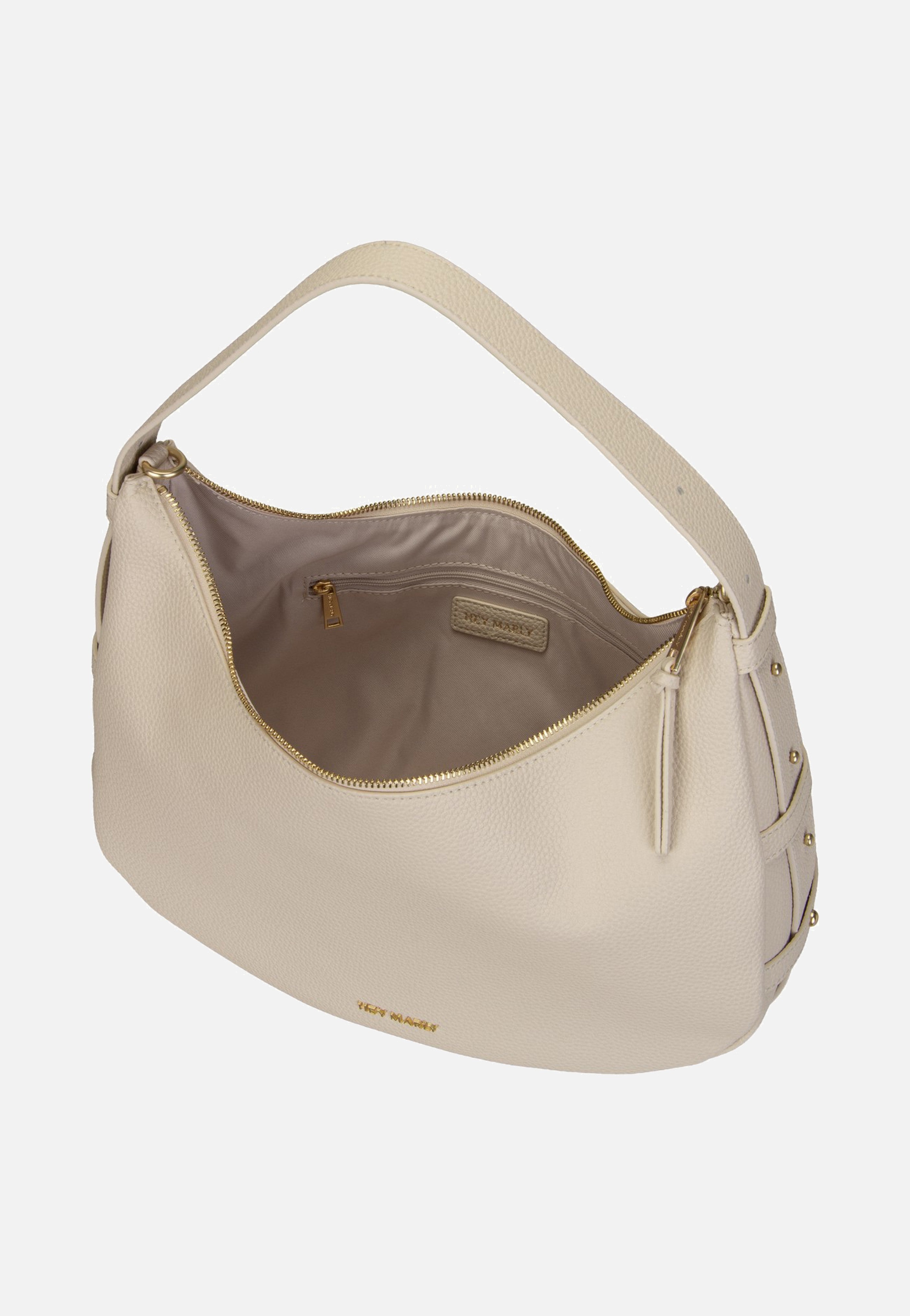 Hey Marly Lifetime Sister M Crema Hobo Bag