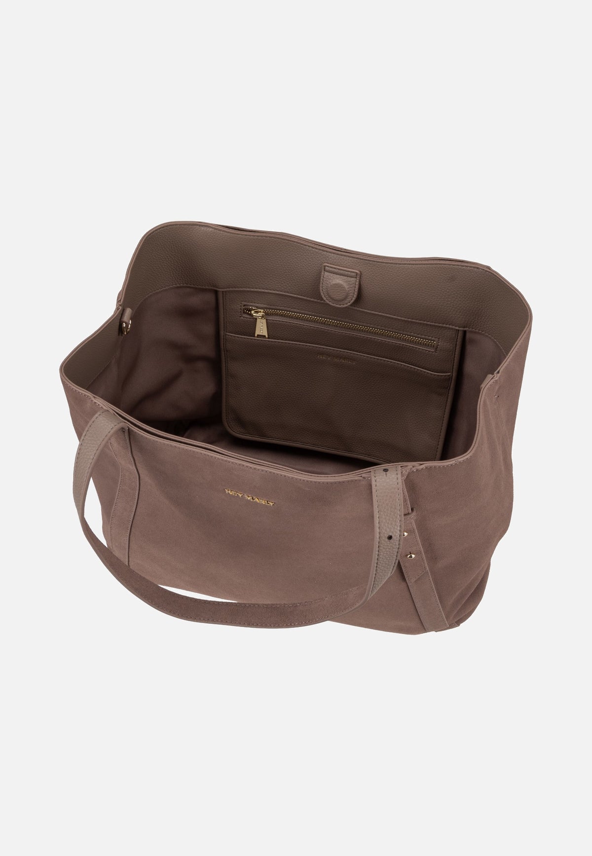 Hey Marly Pretty Wonder Suede Mocha Shopper