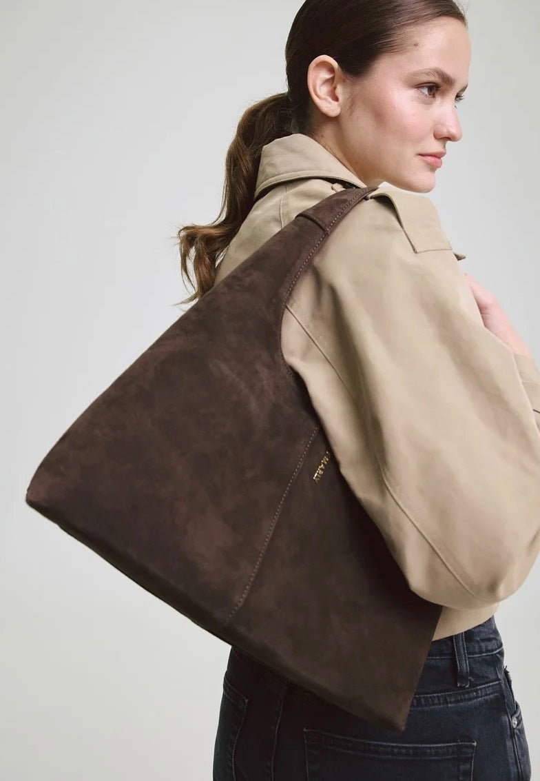 Hey Marly Alltime Lover ReSuede M Coffee Hobo Bag