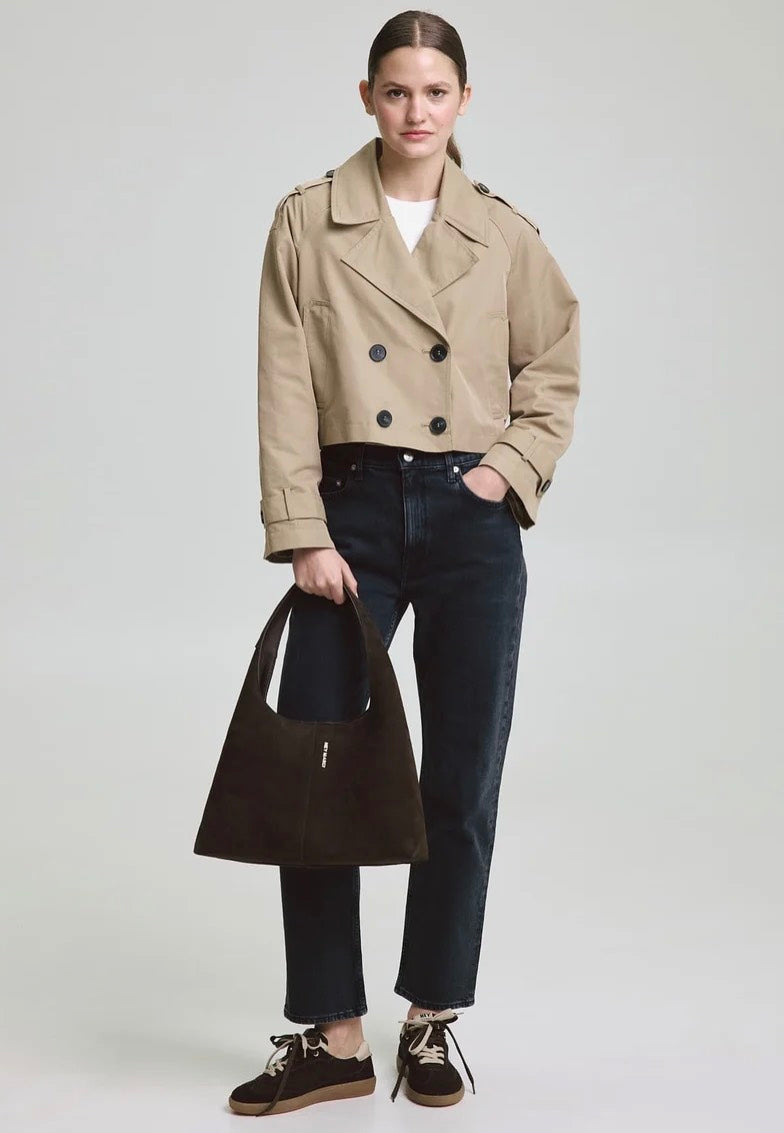 Hey Marly Alltime Lover ReSuede M Coffee Hobo Bag