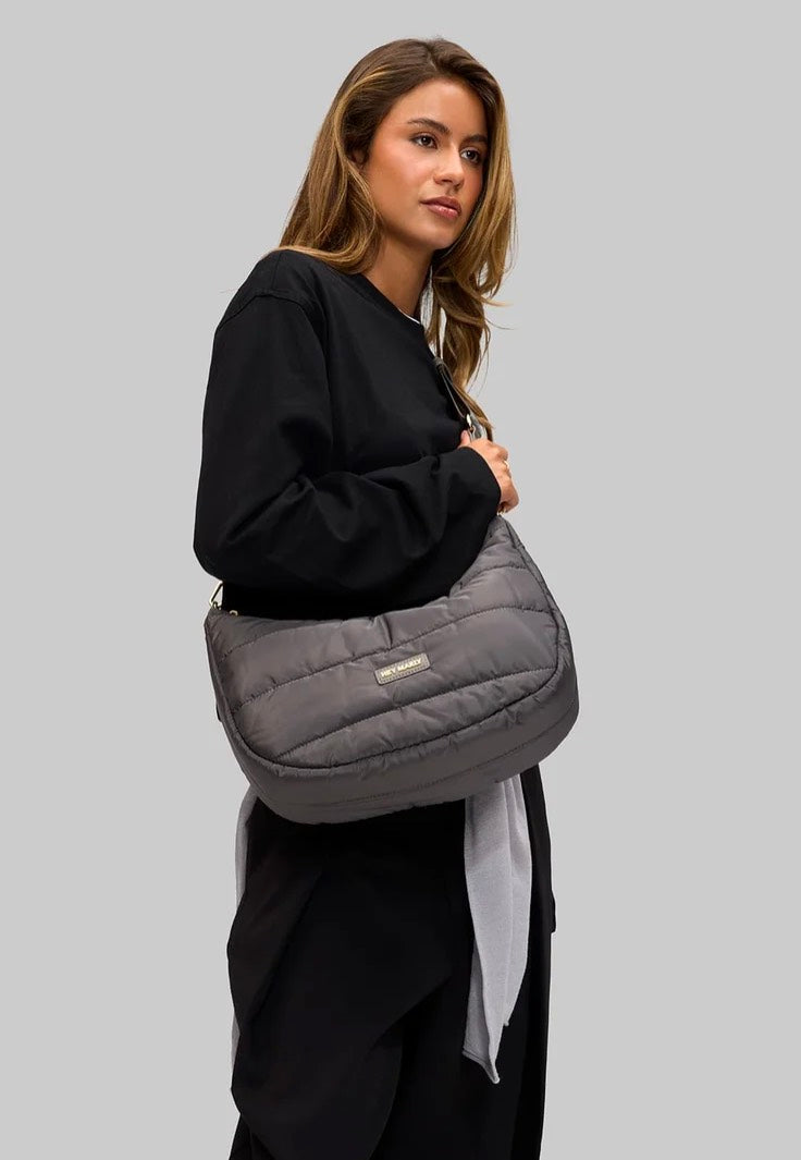 Hey Marly Lifetime Buddy M Grey Crossbody Bag